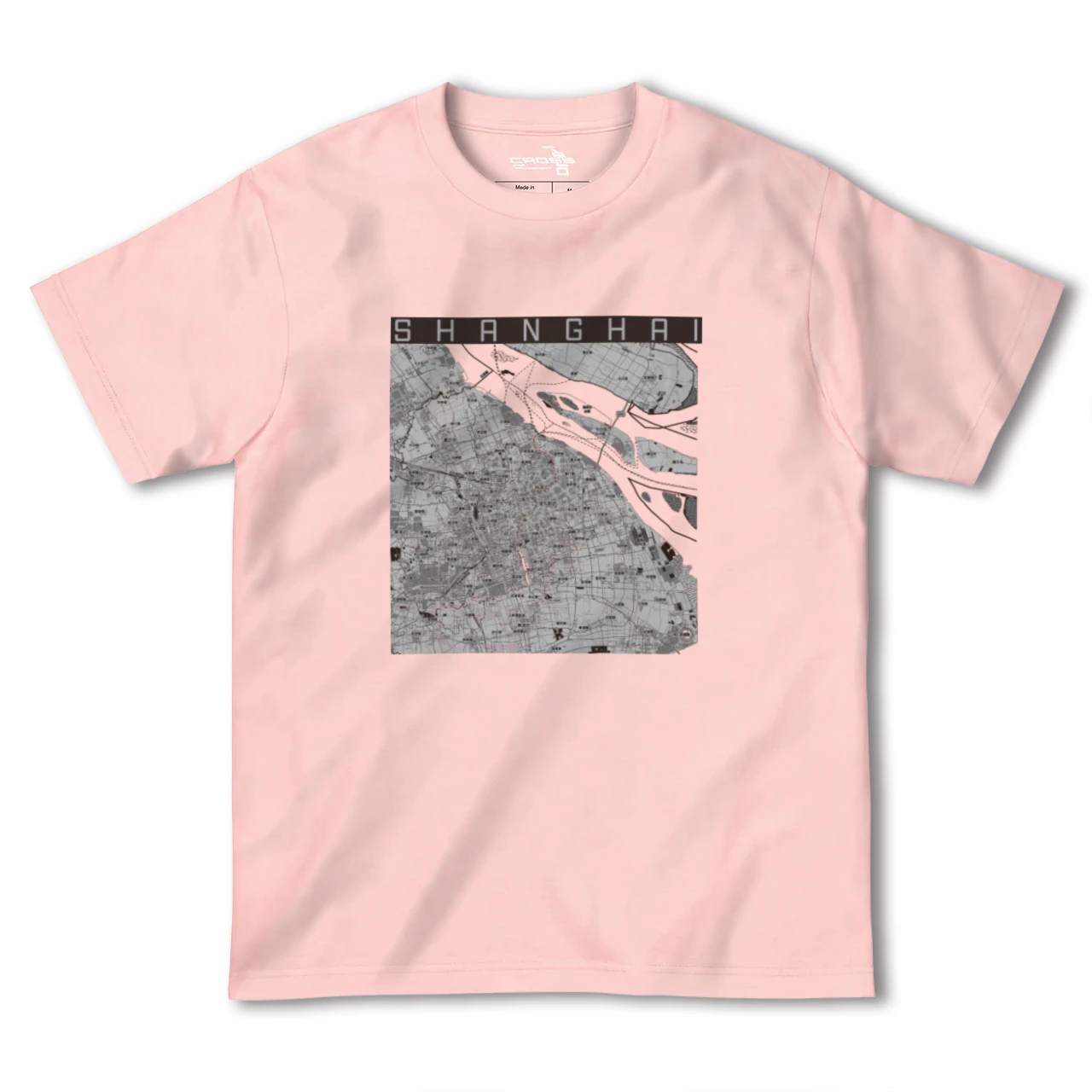 【上海(中華人民共和国)】地図柄ヘビーウェイトTシャツ