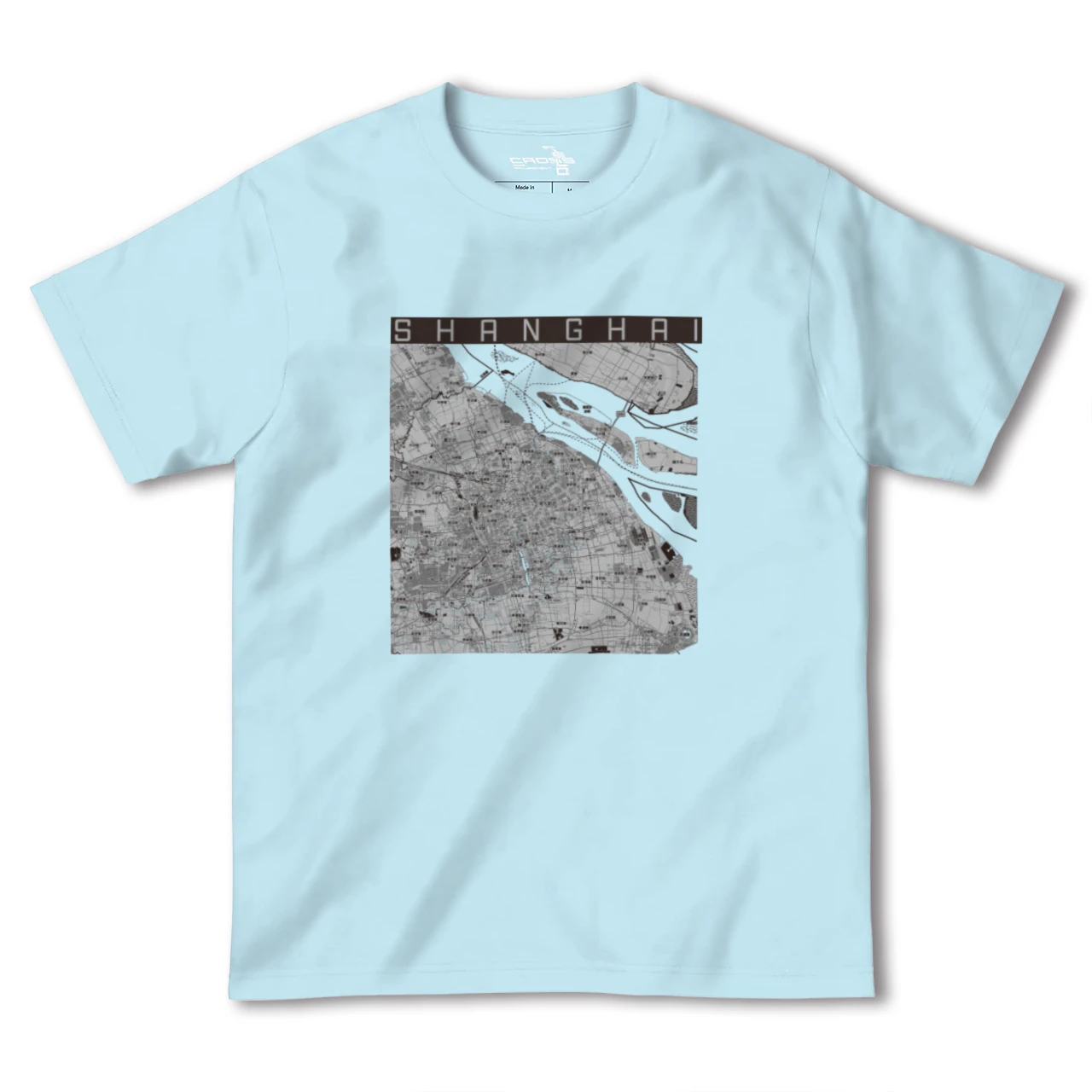 【上海(中華人民共和国)】地図柄ヘビーウェイトTシャツ
