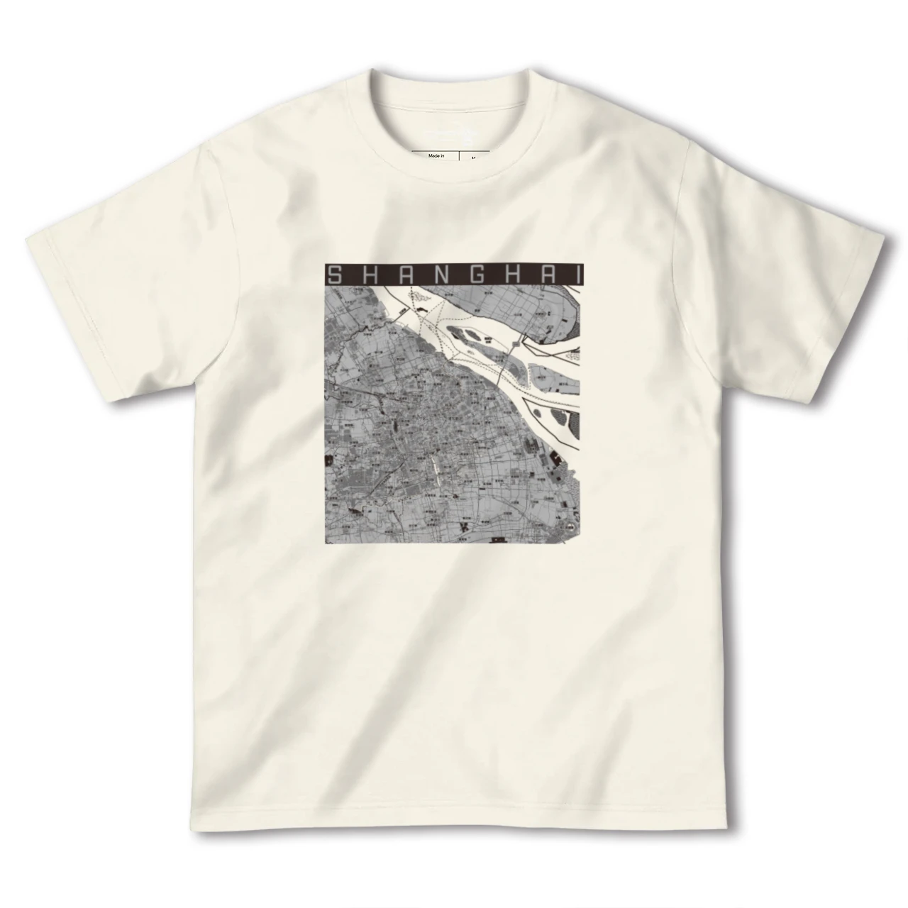【上海(中華人民共和国)】地図柄ヘビーウェイトTシャツ
