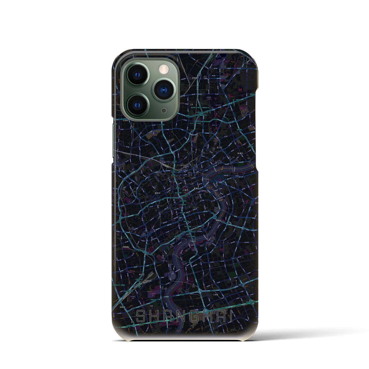 【上海(中華人民共和国)】地図柄iPhoneケース(バックカバータイプ)