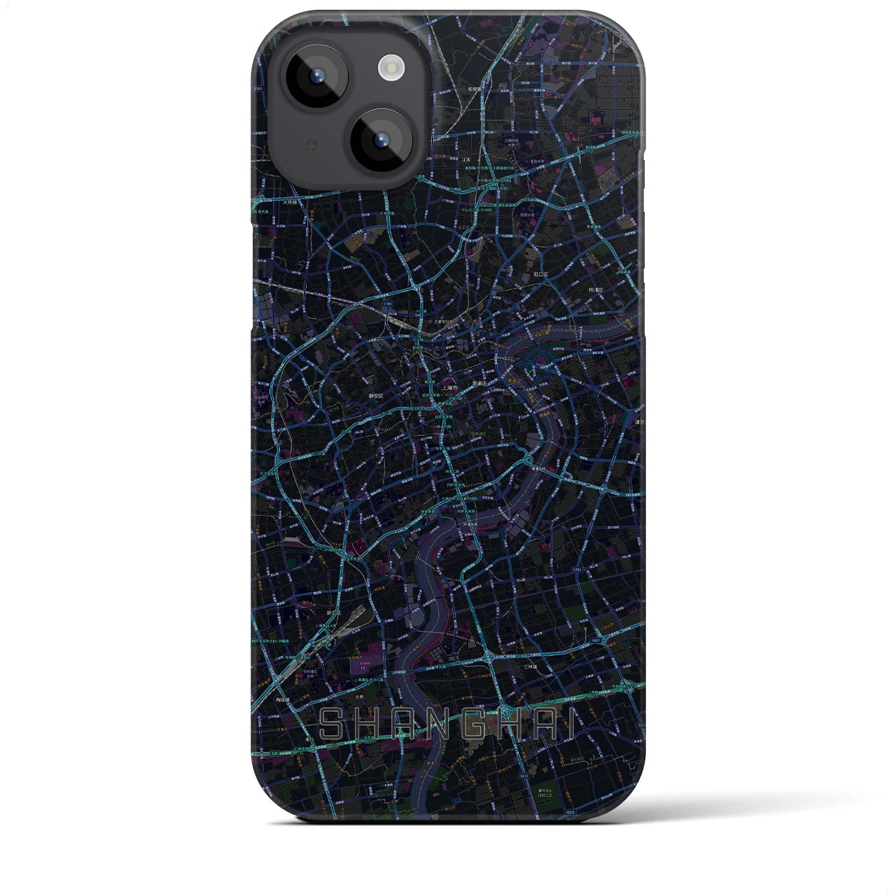 【上海(中華人民共和国)】地図柄iPhoneケース(バックカバータイプ)