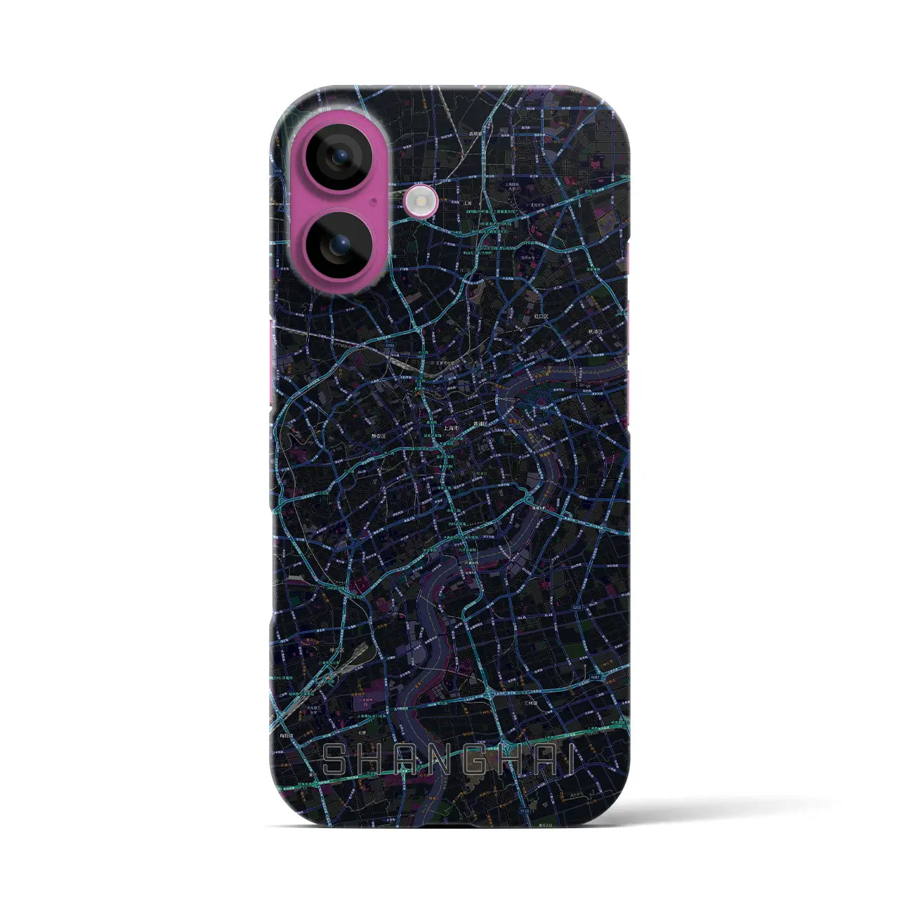 【上海(中華人民共和国)】地図柄iPhoneケース(バックカバータイプ)