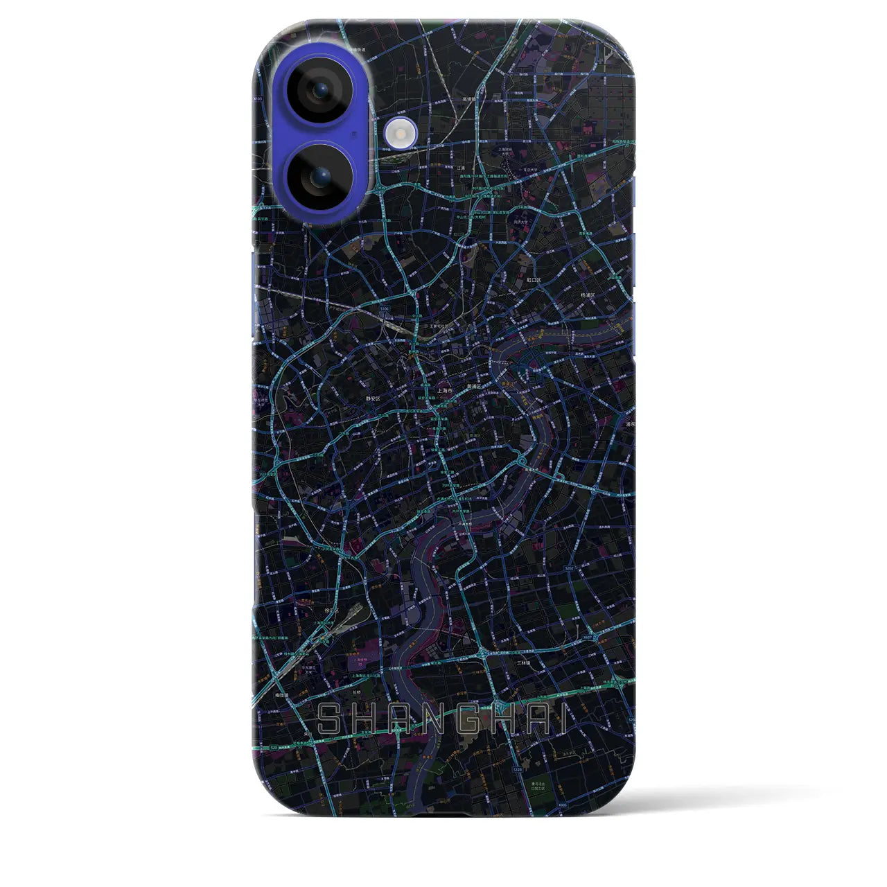 【上海(中華人民共和国)】地図柄iPhoneケース(バックカバータイプ)