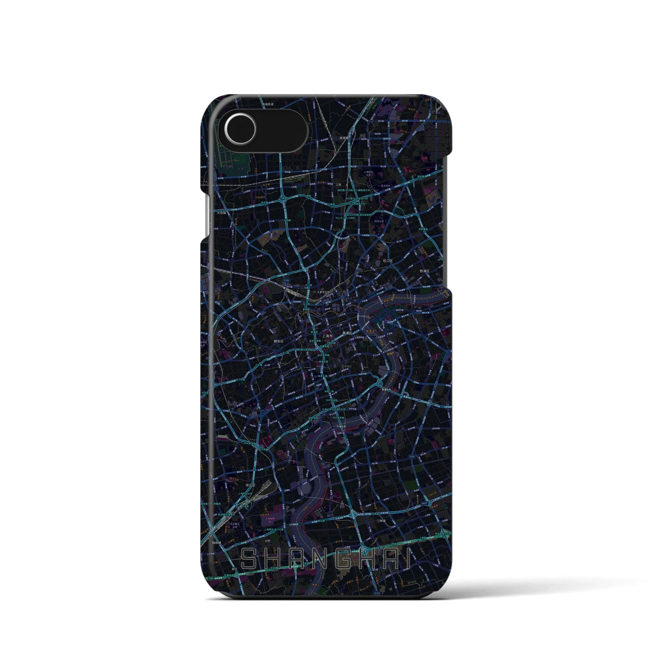 【上海(中華人民共和国)】地図柄iPhoneケース(バックカバータイプ)