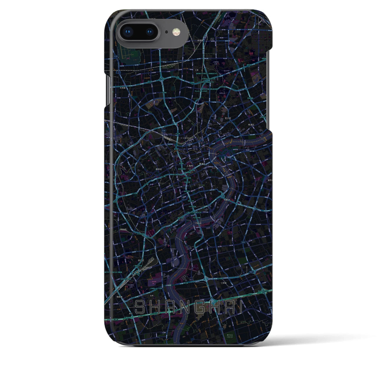 【上海(中華人民共和国)】地図柄iPhoneケース(バックカバータイプ)