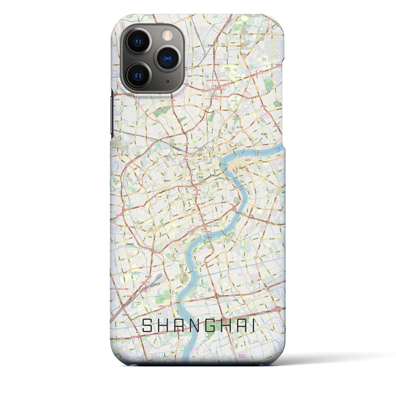 【上海(中華人民共和国)】地図柄iPhoneケース(バックカバータイプ)