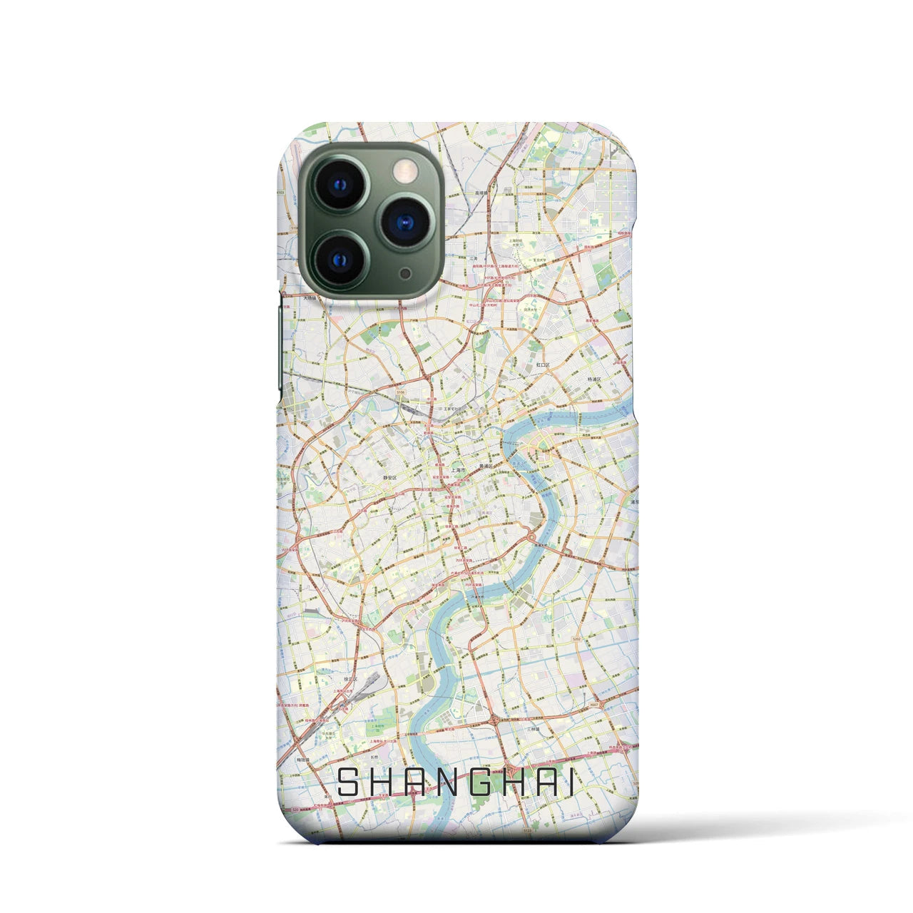 【上海(中華人民共和国)】地図柄iPhoneケース(バックカバータイプ)