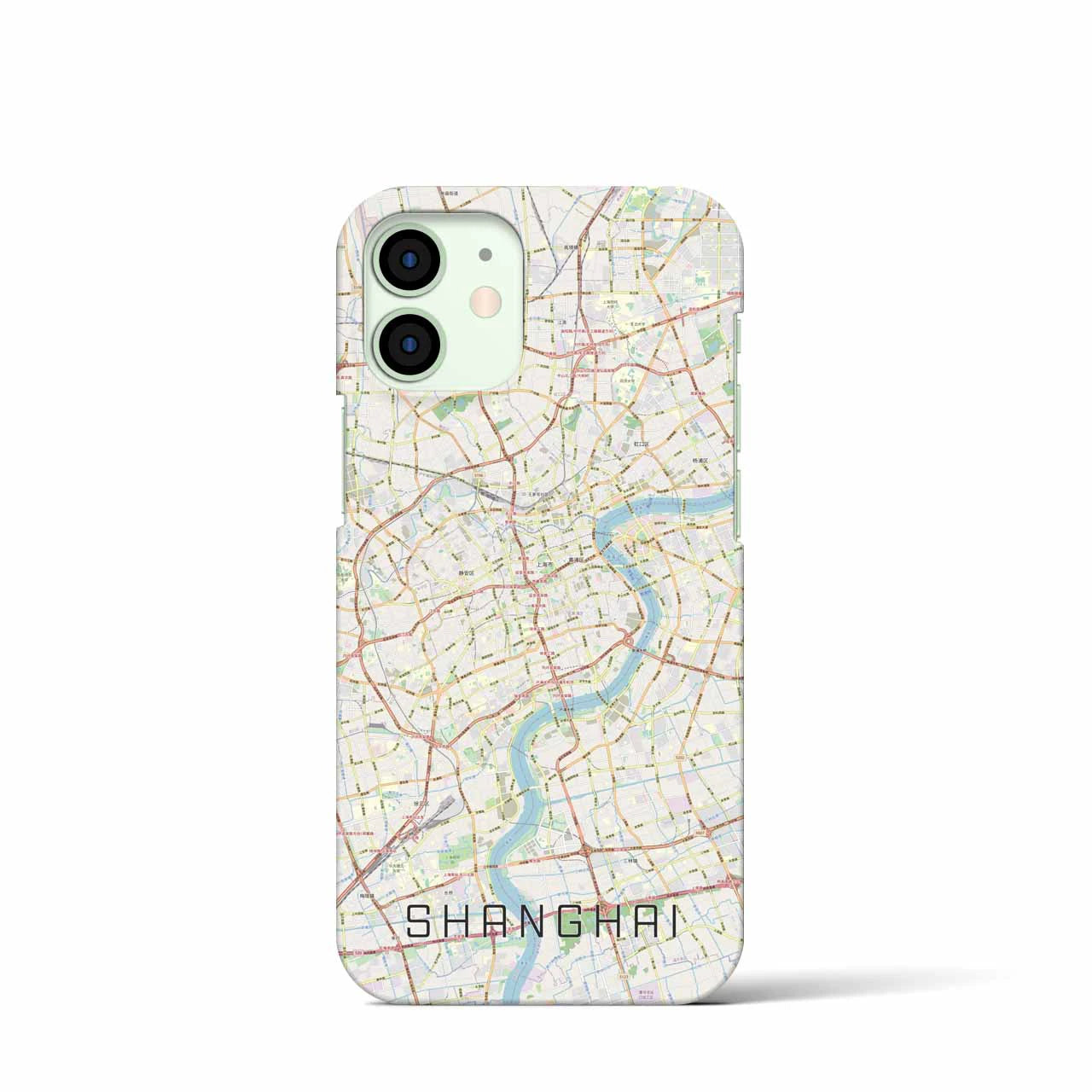 【上海(中華人民共和国)】地図柄iPhoneケース(バックカバータイプ)