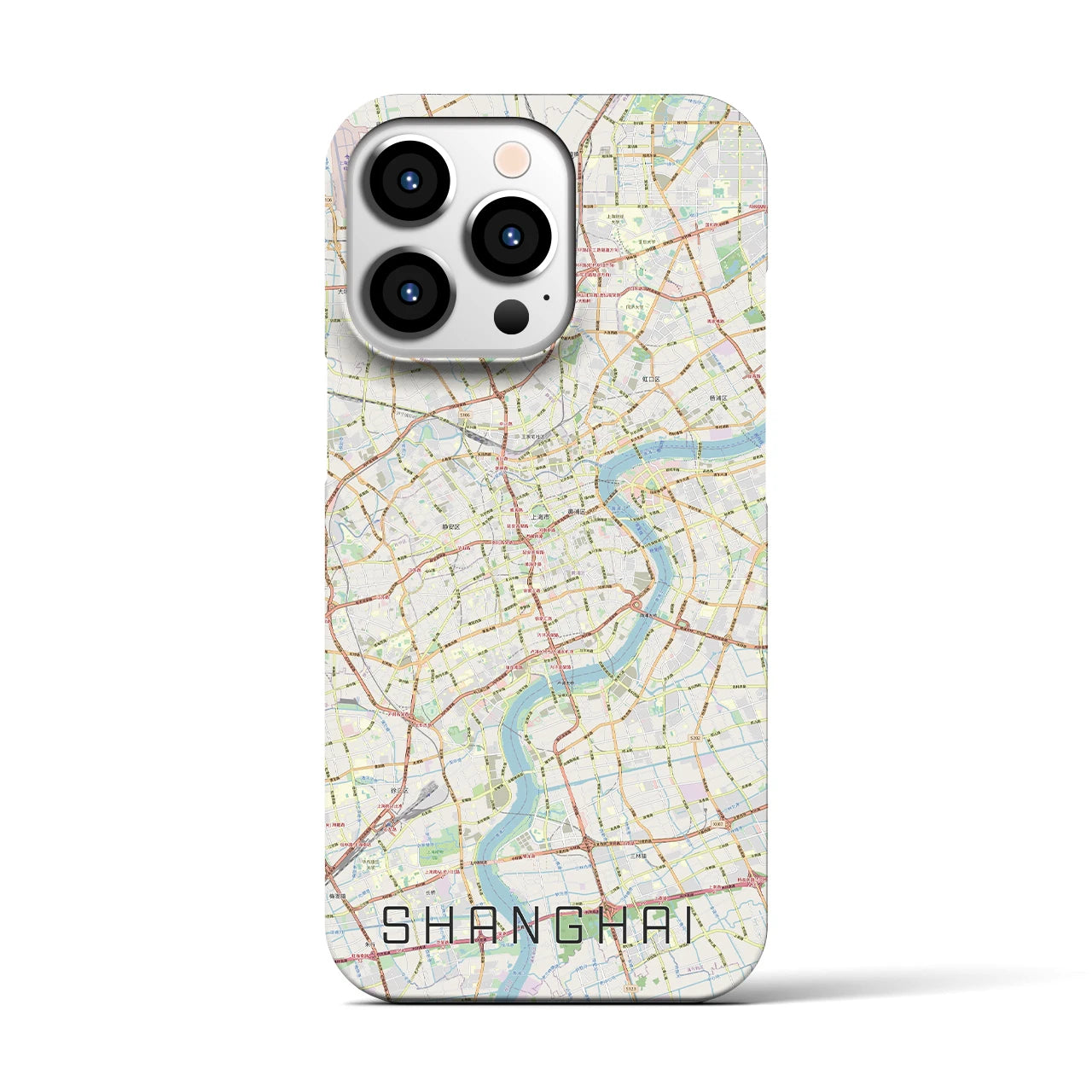 【上海(中華人民共和国)】地図柄iPhoneケース(バックカバータイプ)