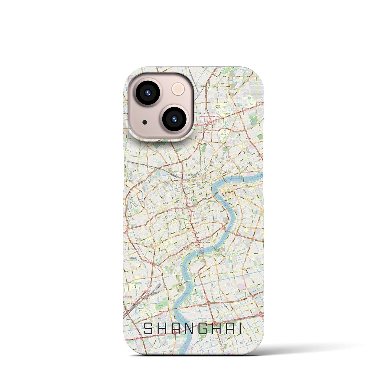 【上海(中華人民共和国)】地図柄iPhoneケース(バックカバータイプ)