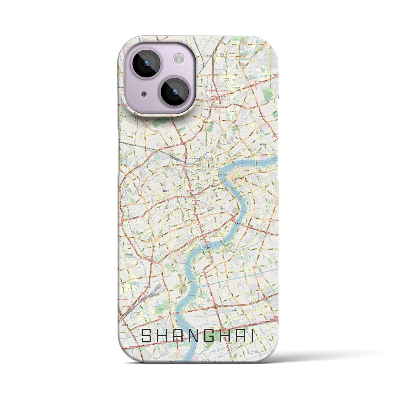 【上海(中華人民共和国)】地図柄iPhoneケース(バックカバータイプ)