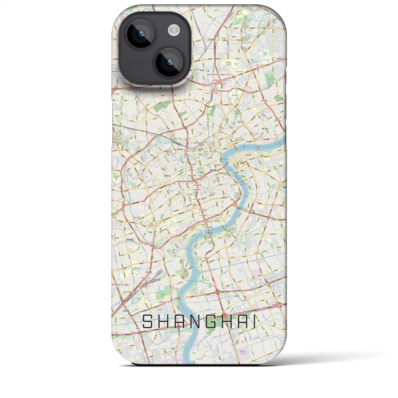 【上海(中華人民共和国)】地図柄iPhoneケース(バックカバータイプ)
