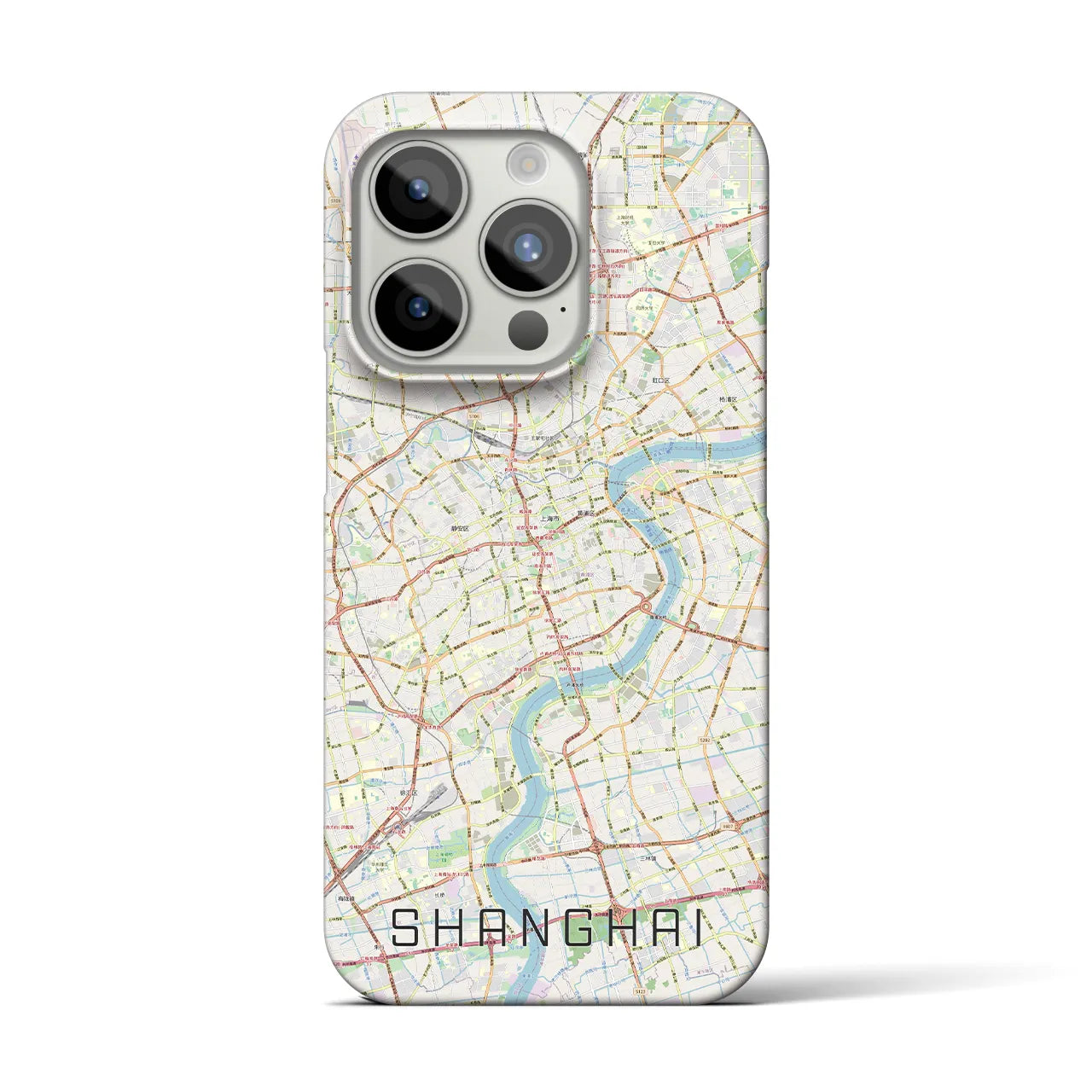 【上海(中華人民共和国)】地図柄iPhoneケース(バックカバータイプ)