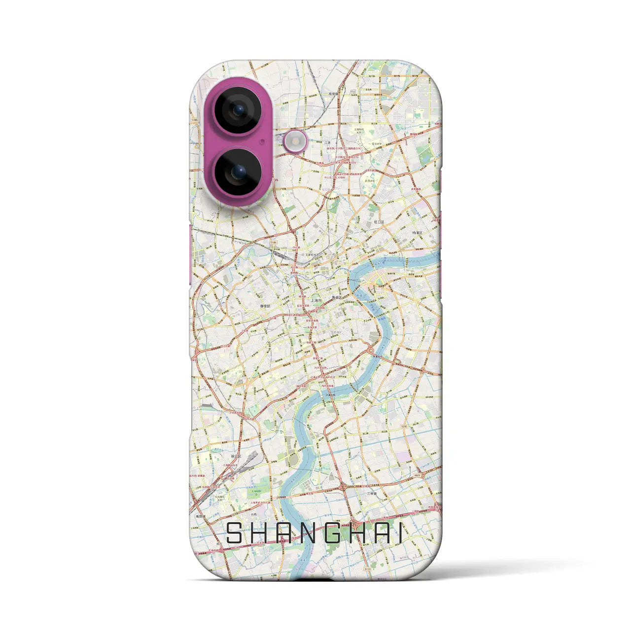 【上海(中華人民共和国)】地図柄iPhoneケース(バックカバータイプ)