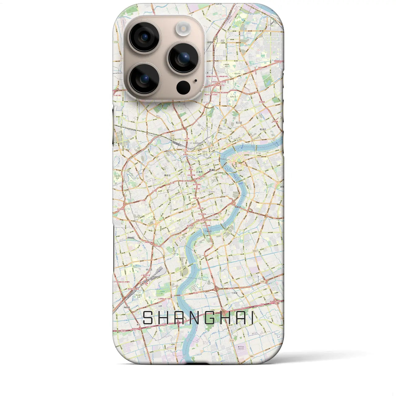 【上海(中華人民共和国)】地図柄iPhoneケース(バックカバータイプ)