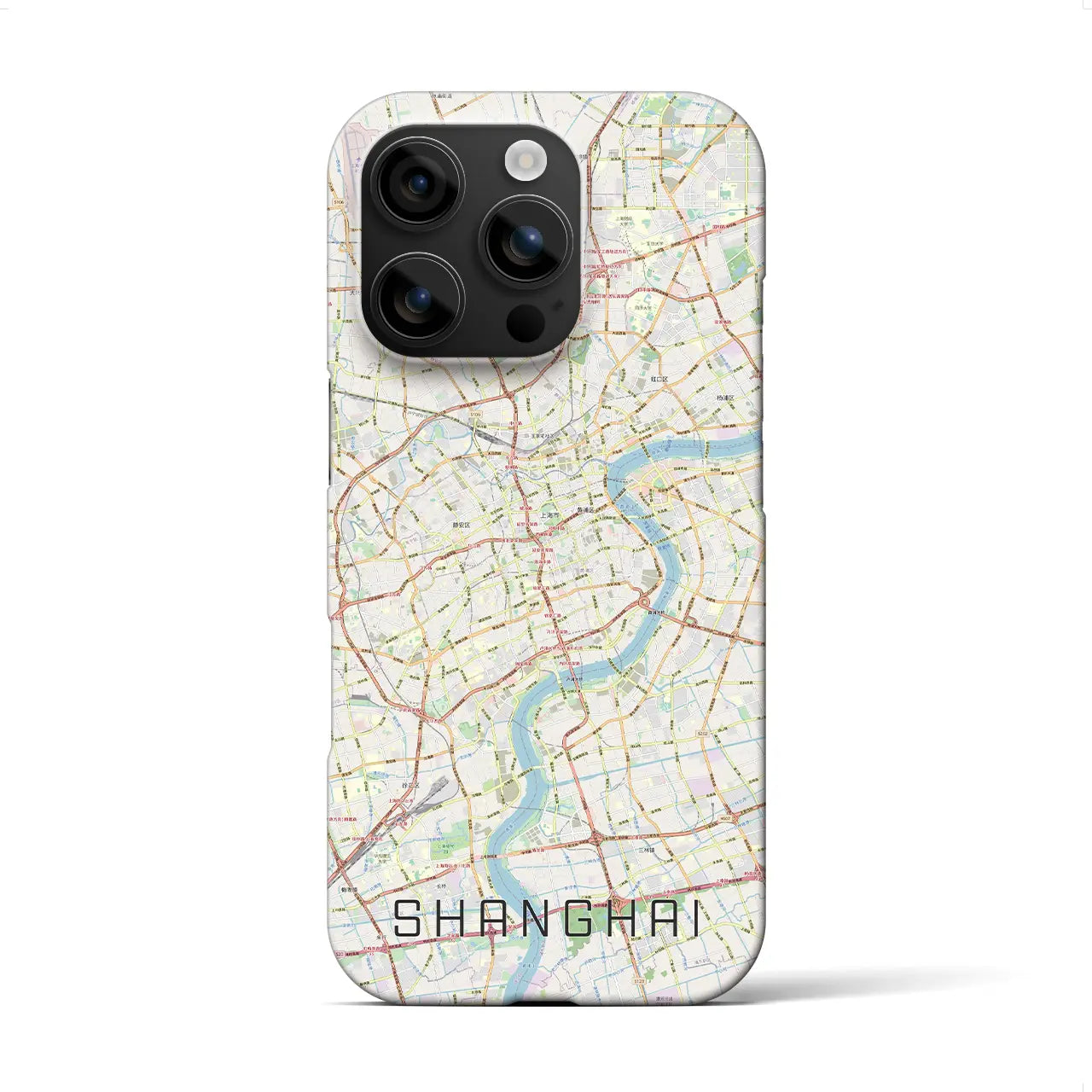 【上海(中華人民共和国)】地図柄iPhoneケース(バックカバータイプ)