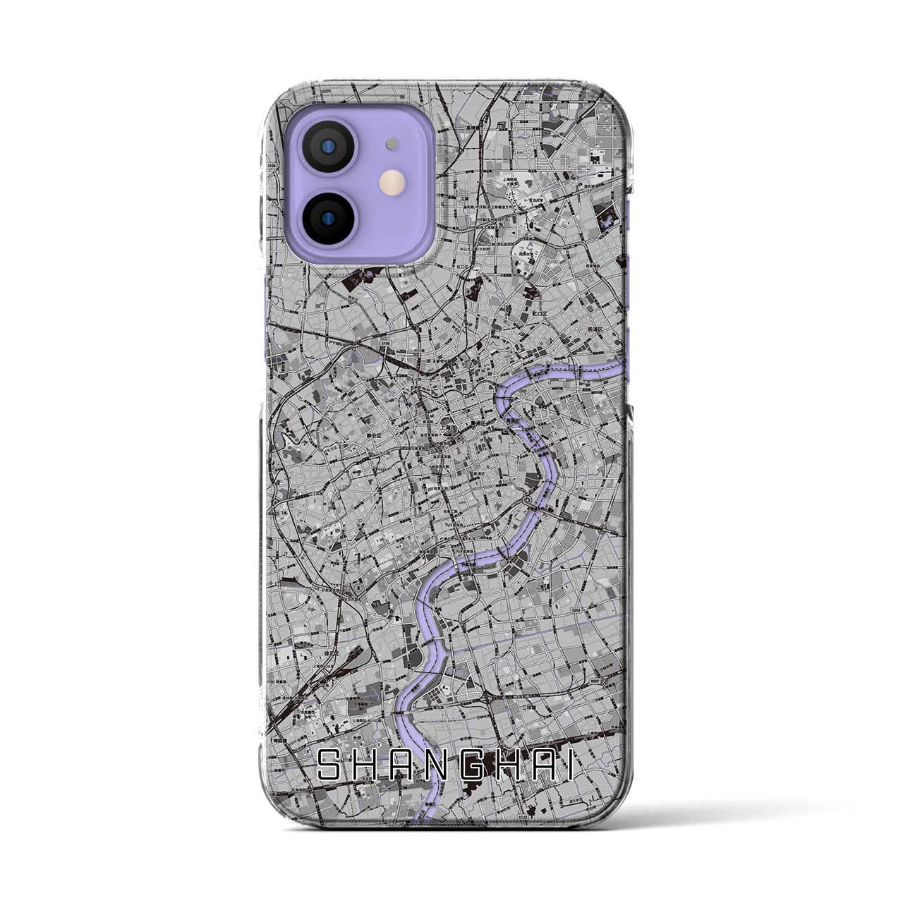 【上海(中華人民共和国)】地図柄iPhoneケース(クリアタイプ)