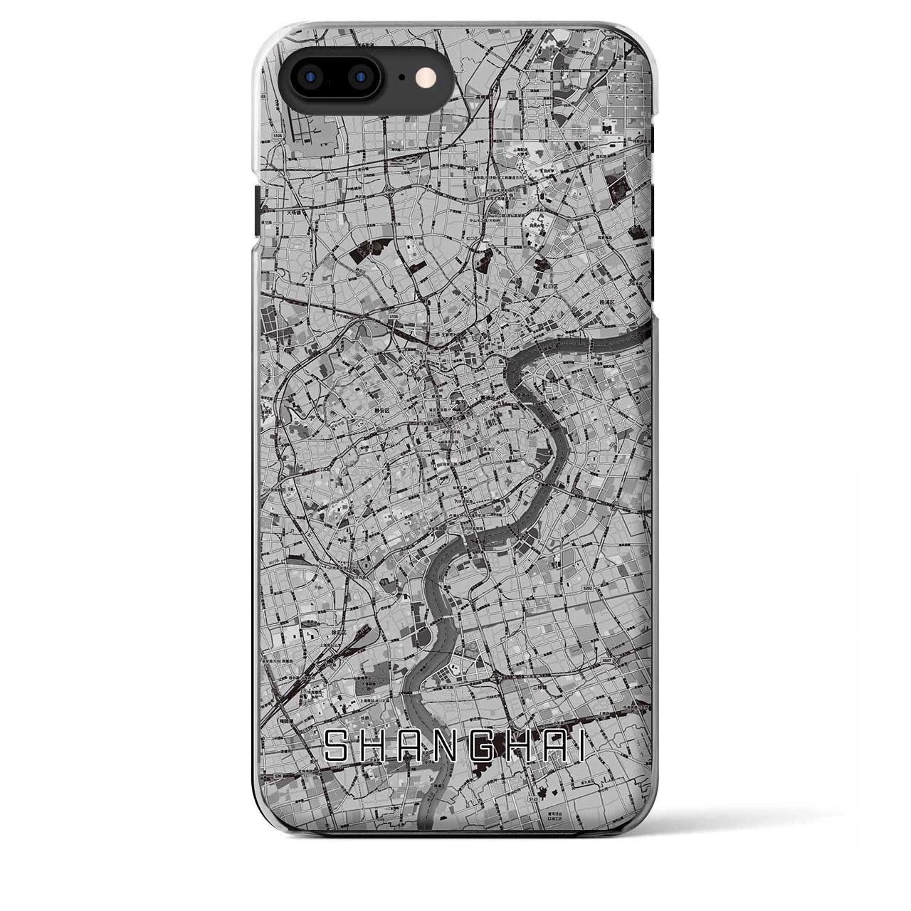 【上海(中華人民共和国)】地図柄iPhoneケース(クリアタイプ)