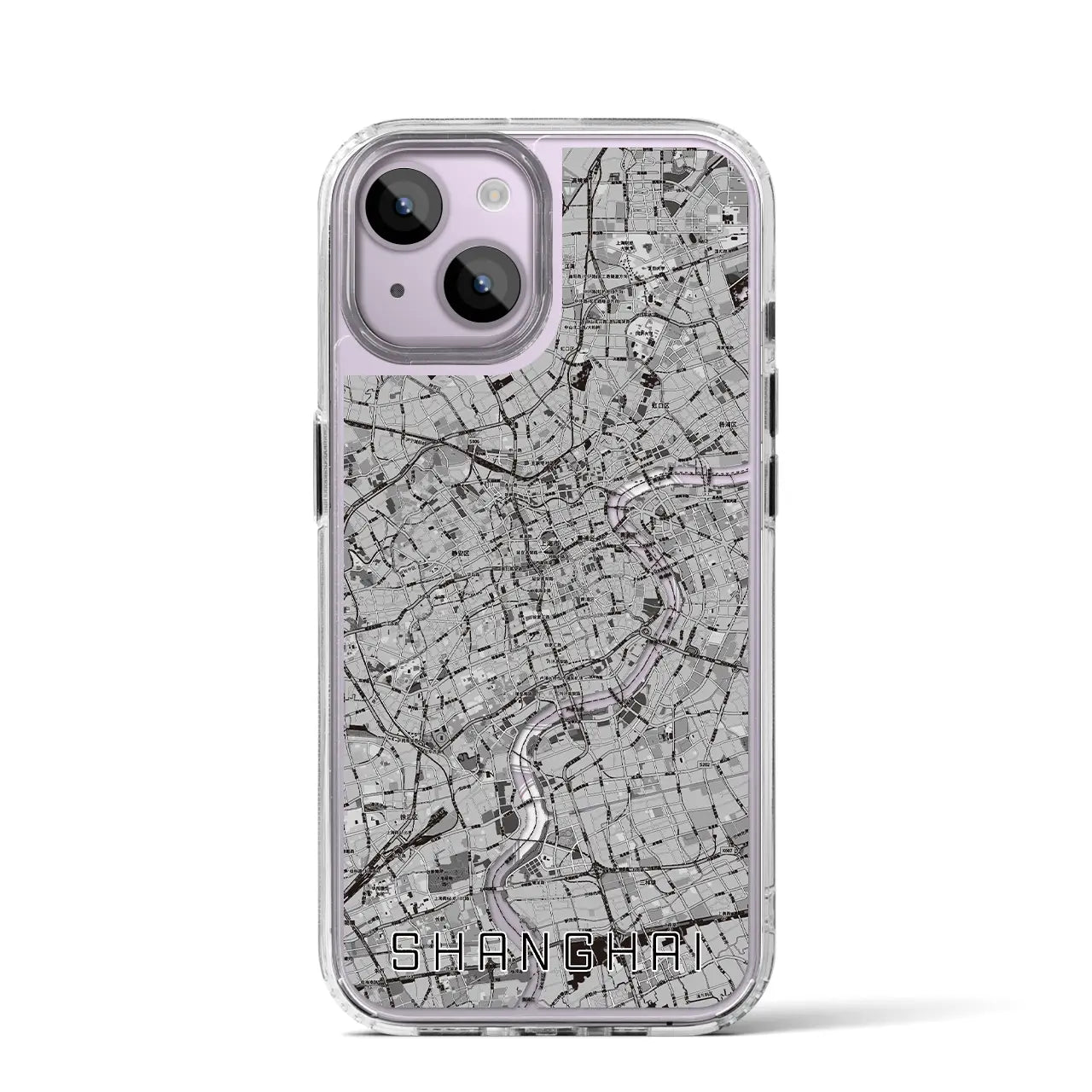 【上海(中華人民共和国)】地図柄iPhoneケース(MagSafeタイプ)
