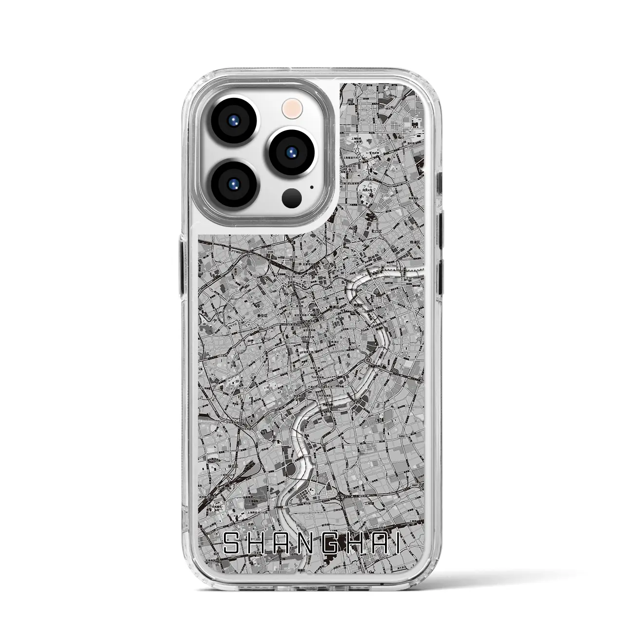 【上海(中華人民共和国)】地図柄iPhoneケース(MagSafeタイプ)