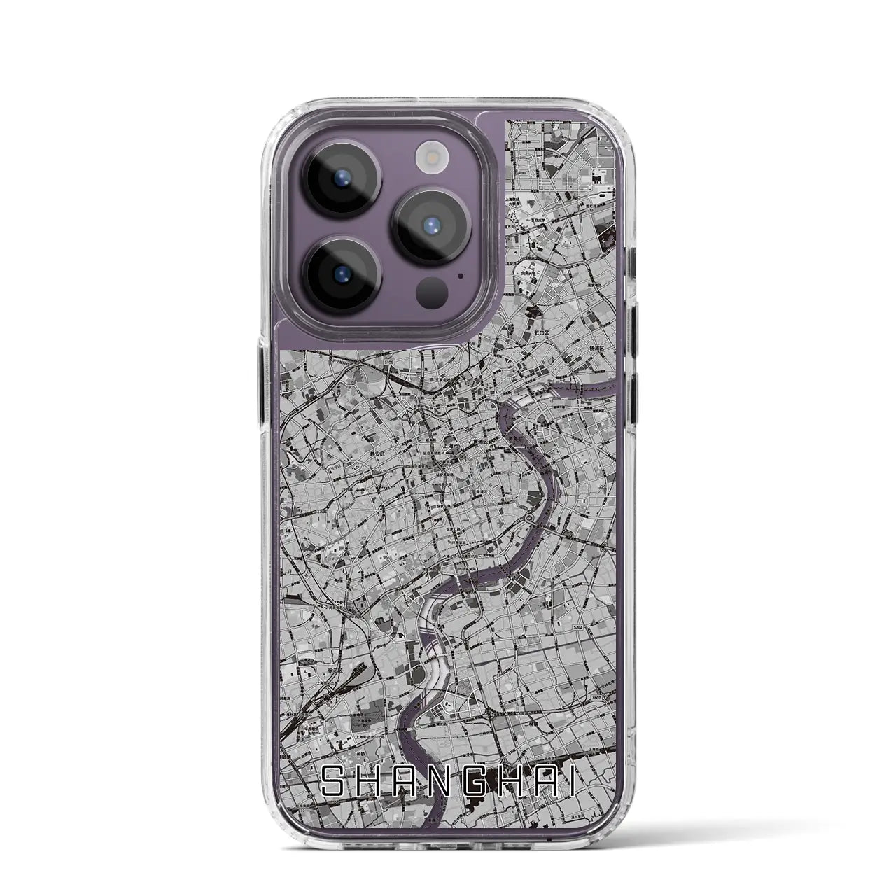 【上海(中華人民共和国)】地図柄iPhoneケース(MagSafeタイプ)