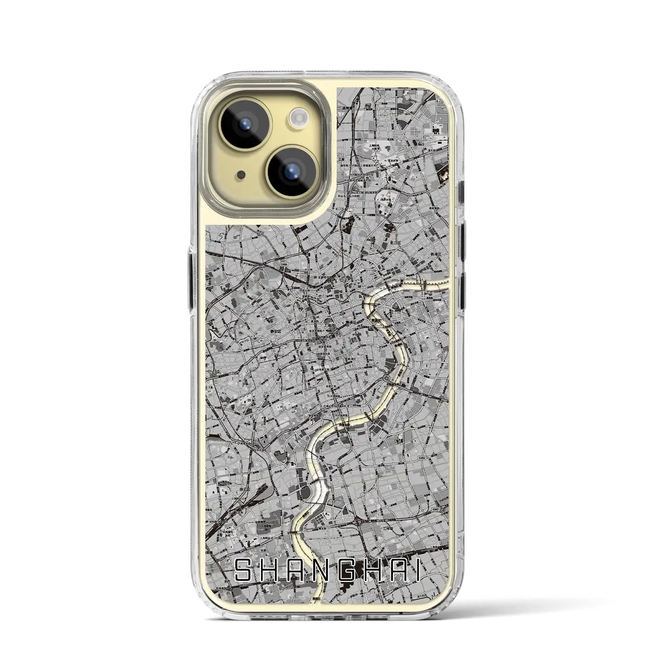 【上海(中華人民共和国)】地図柄iPhoneケース(MagSafeタイプ)