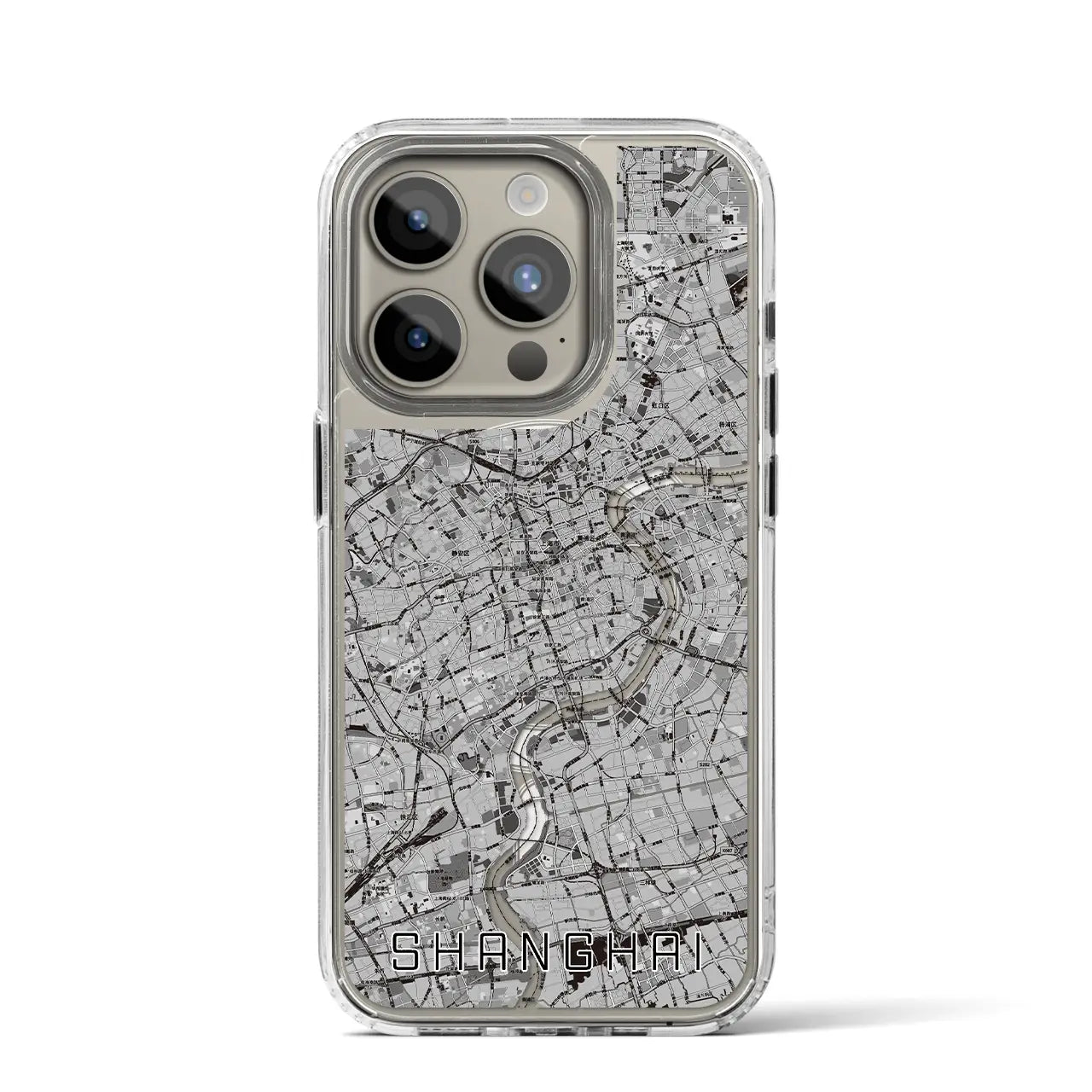 【上海(中華人民共和国)】地図柄iPhoneケース(MagSafeタイプ)