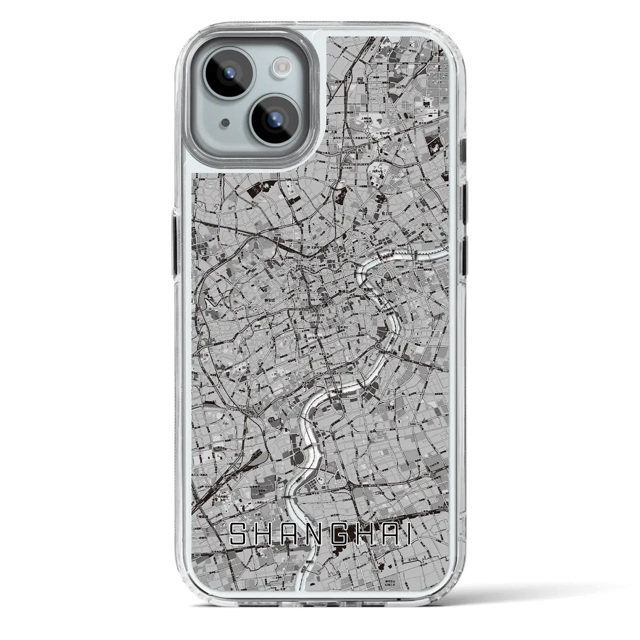 【上海(中華人民共和国)】地図柄iPhoneケース(MagSafeタイプ)