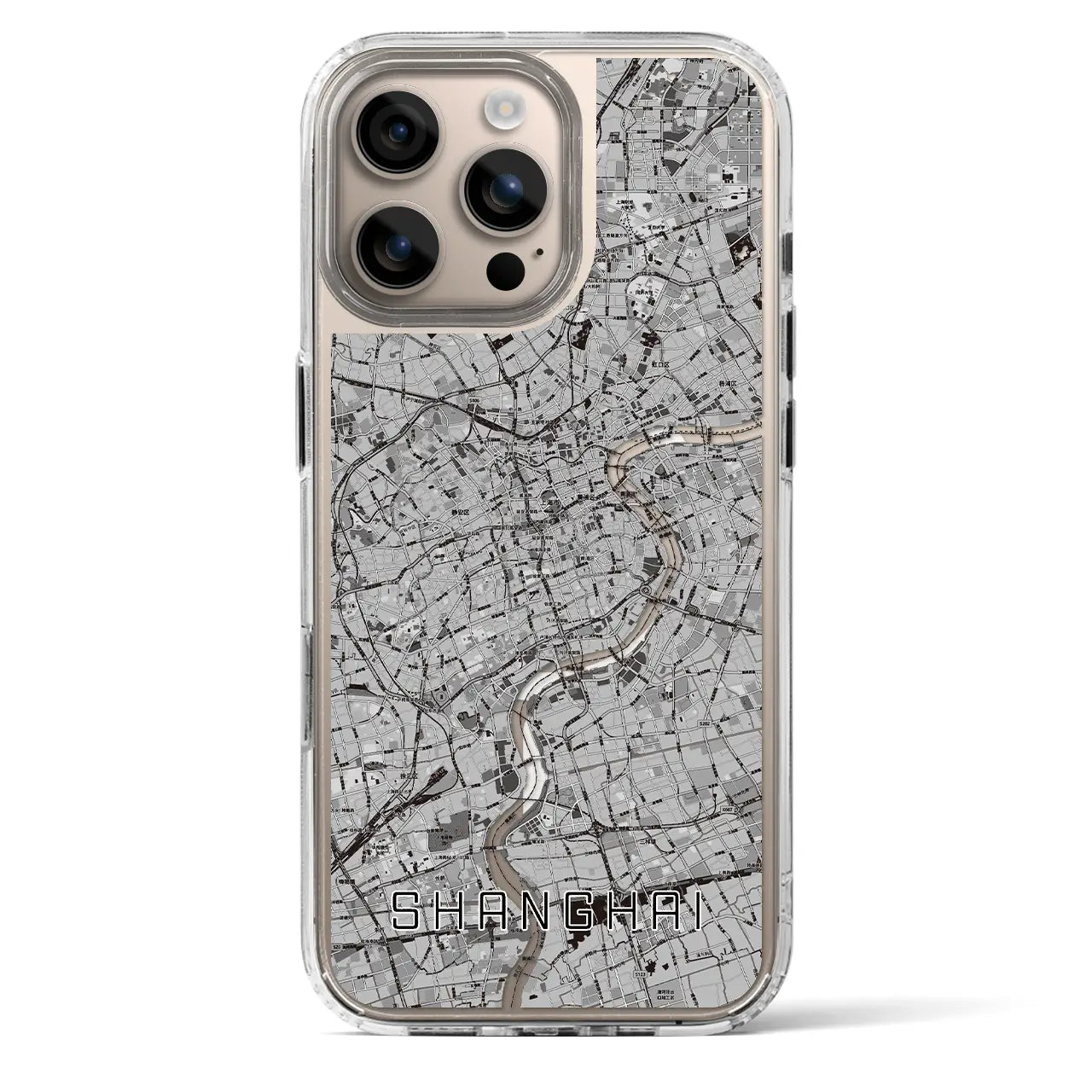 【上海(中華人民共和国)】地図柄iPhoneケース(MagSafeタイプ)