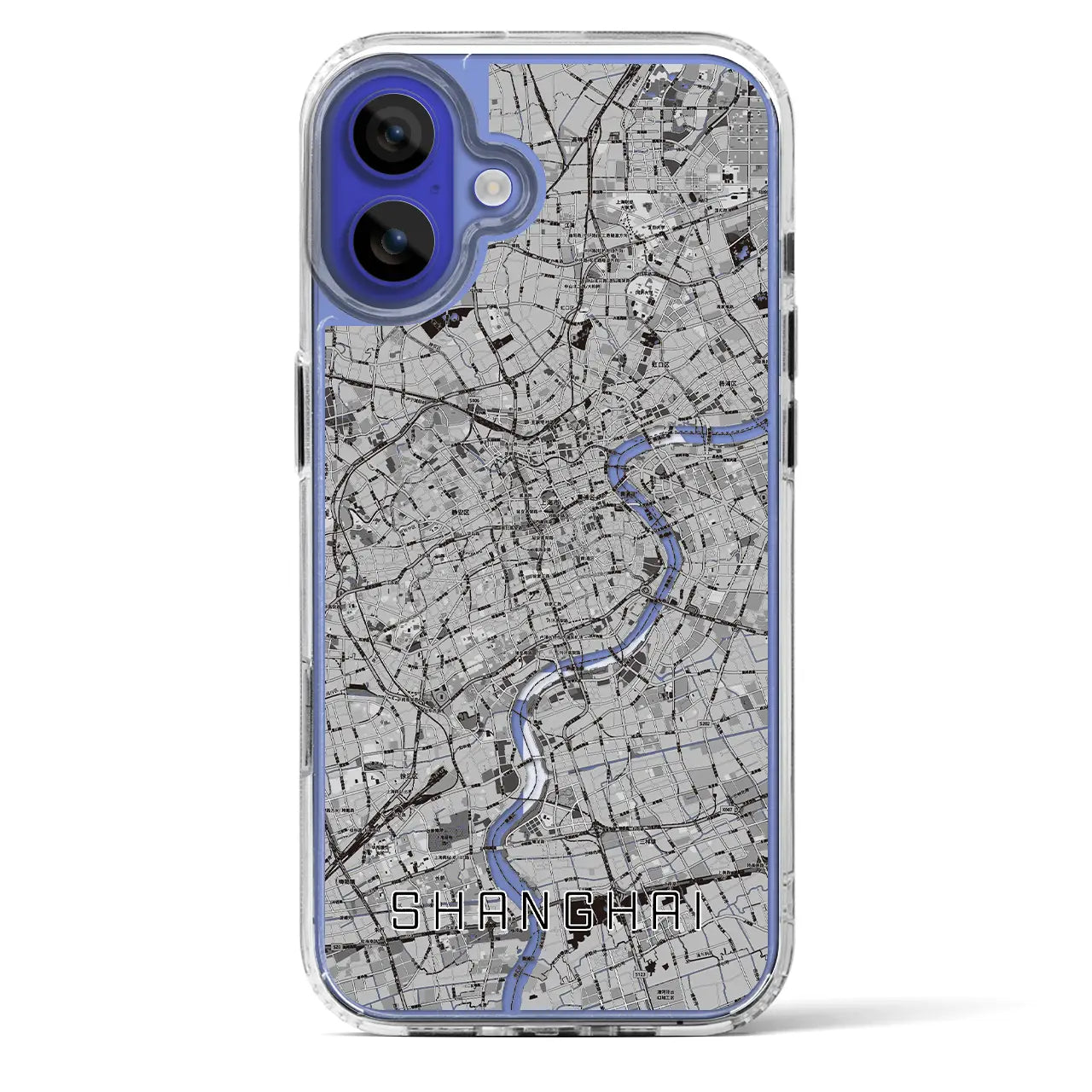 【上海(中華人民共和国)】地図柄iPhoneケース(MagSafeタイプ)