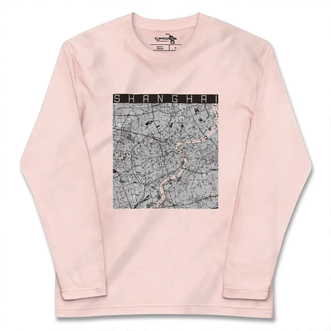 【上海(中華人民共和国)】地図柄ロングスリーブTシャツ