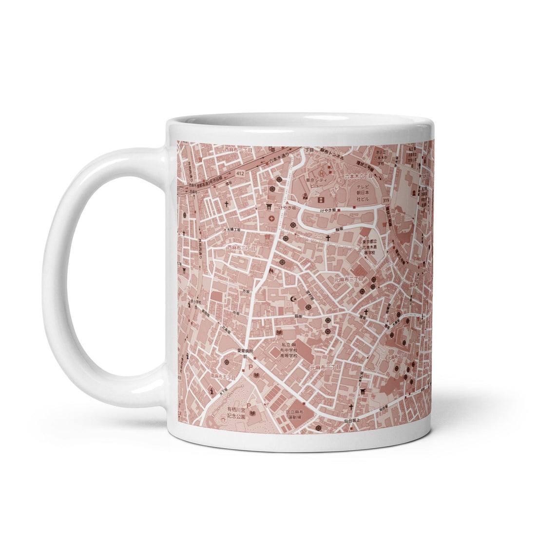 【芝公園カラー】地図柄11オンスマグ