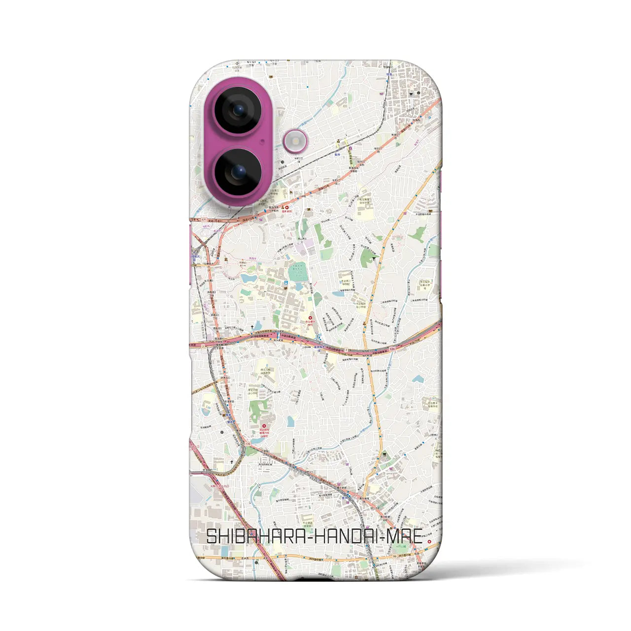 【柴原阪大前(大阪府)】地図柄iPhoneケース(バックカバータイプ)