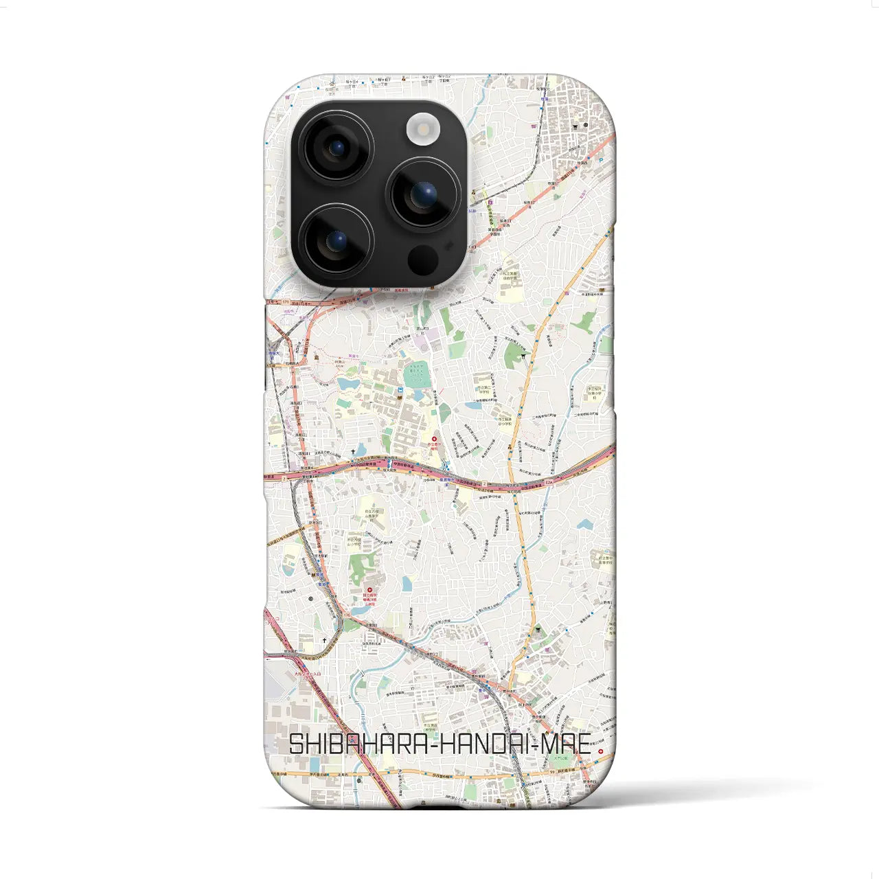 【柴原阪大前(大阪府)】地図柄iPhoneケース(バックカバータイプ)
