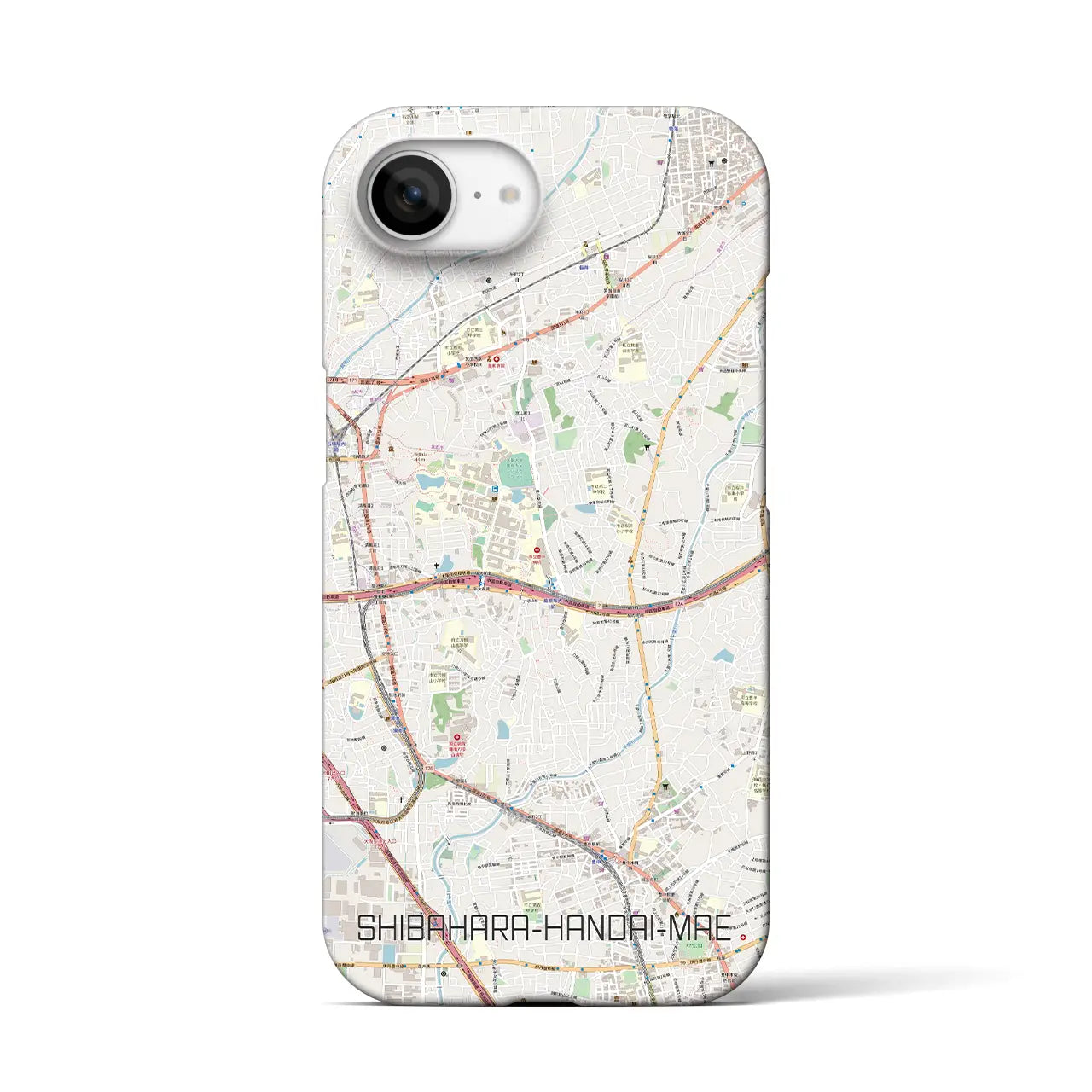 【柴原阪大前(大阪府)】地図柄iPhoneケース(バックカバータイプ)