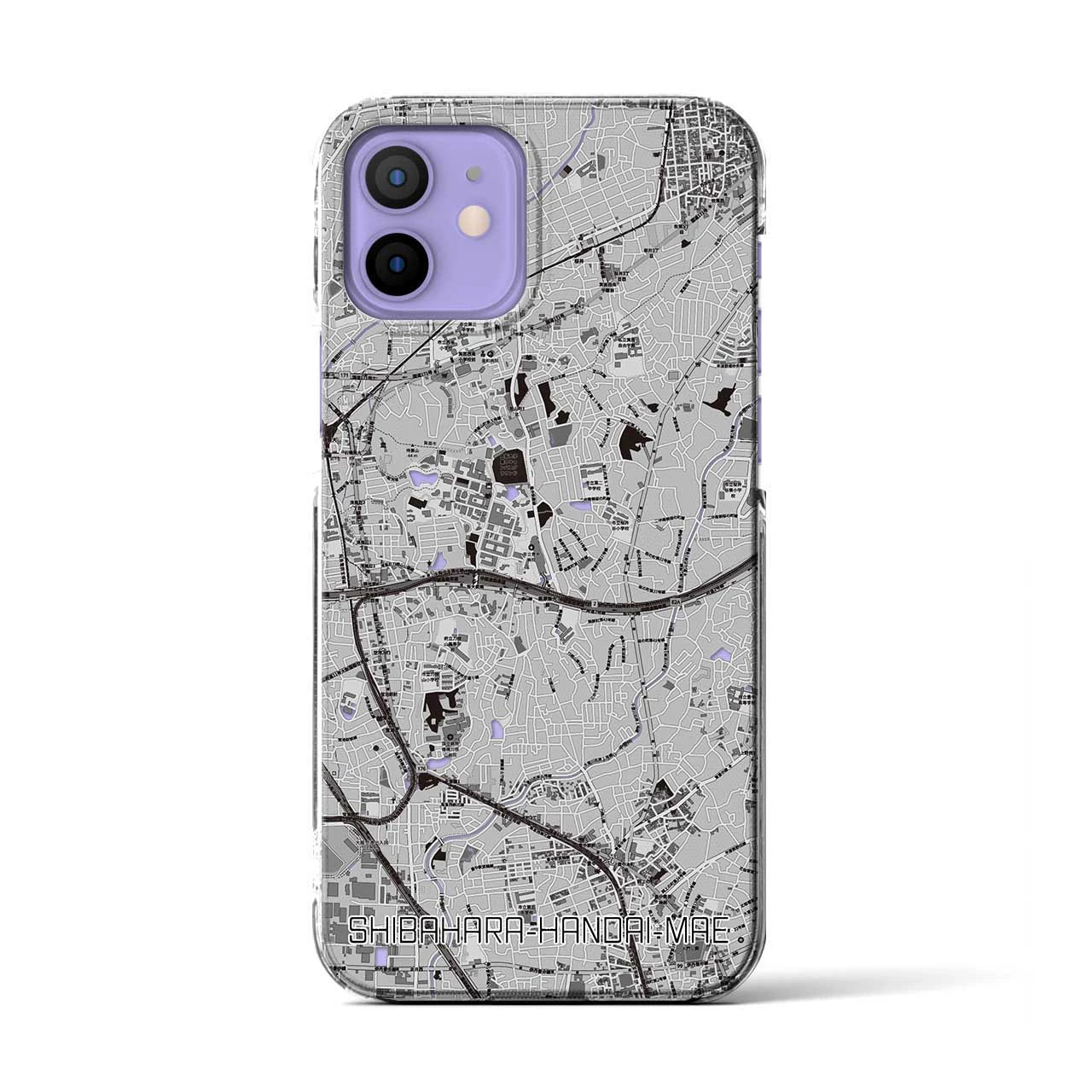 【柴原阪大前(大阪府)】地図柄iPhoneケース(クリアタイプ)