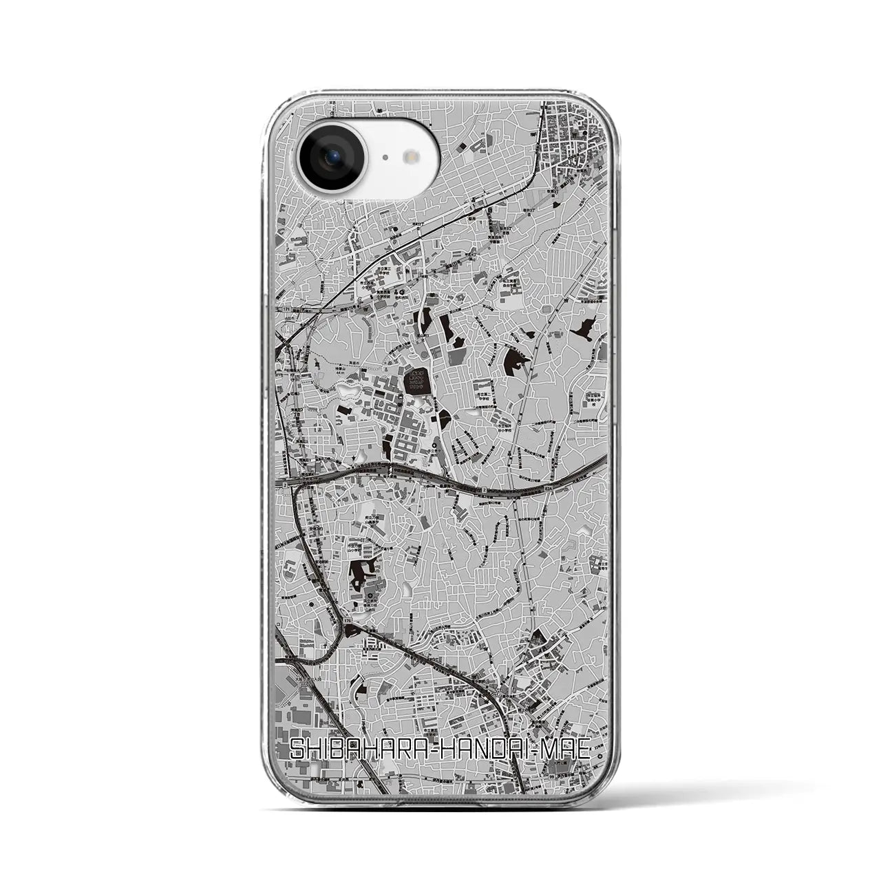 【柴原阪大前(大阪府)】地図柄iPhoneケース(クリアタイプ)