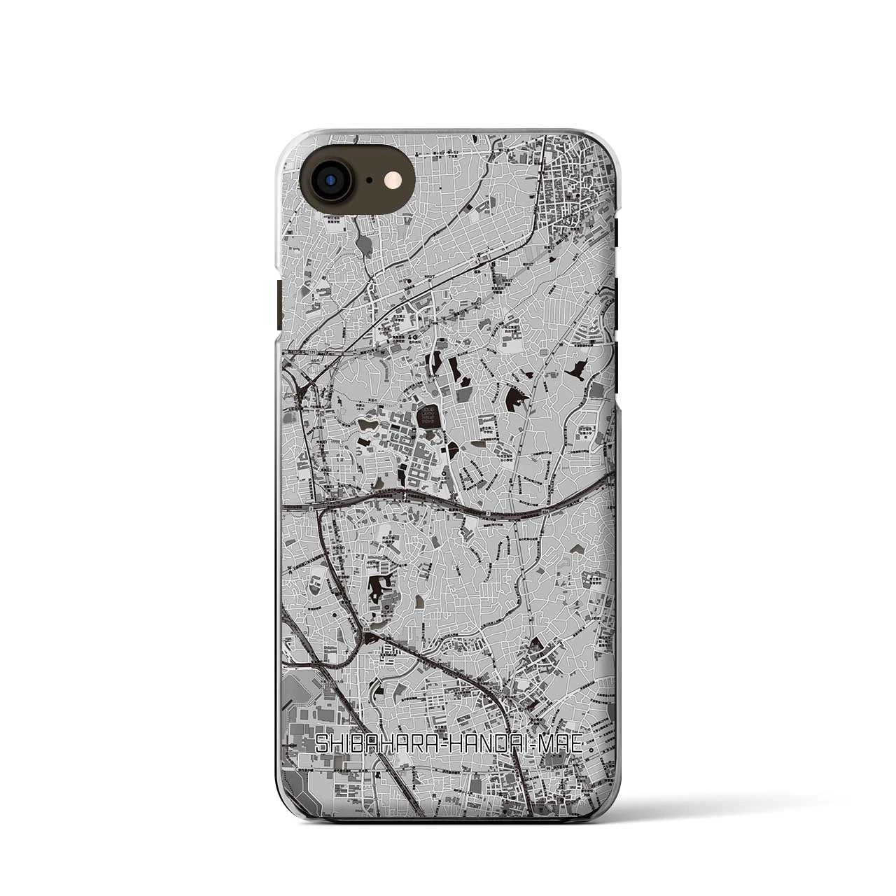 【柴原阪大前(大阪府)】地図柄iPhoneケース(クリアタイプ)