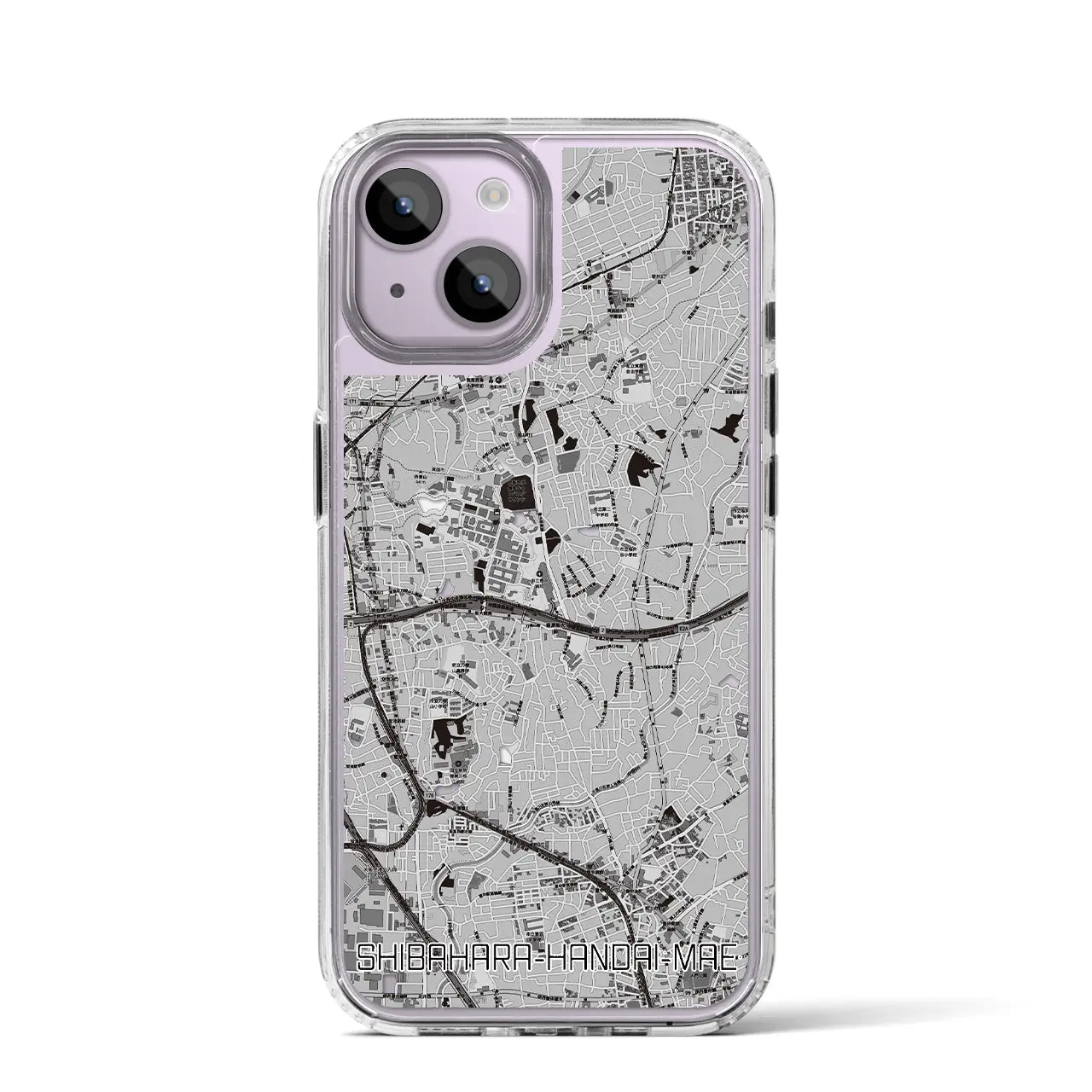 【柴原阪大前(大阪府)】地図柄iPhoneケース(MagSafeタイプ)
