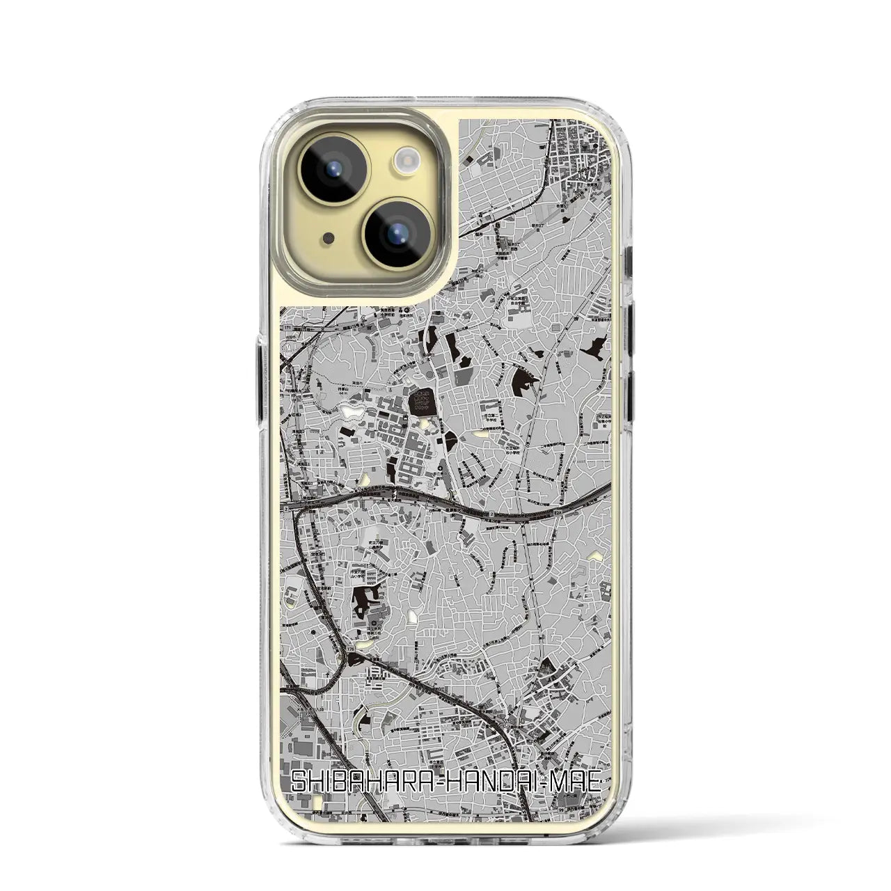 【柴原阪大前(大阪府)】地図柄iPhoneケース(MagSafeタイプ)