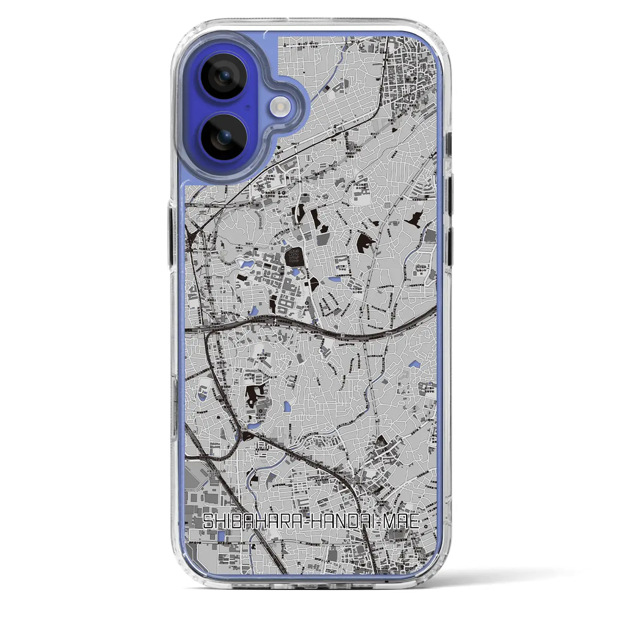 【柴原阪大前(大阪府)】地図柄iPhoneケース(MagSafeタイプ)