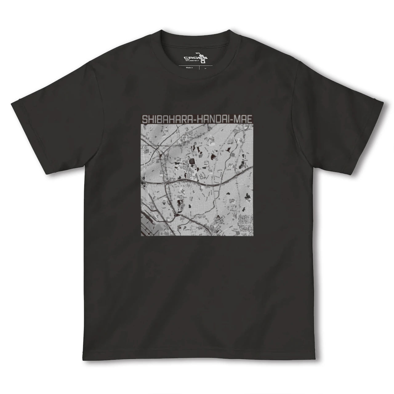 【柴原阪大前(大阪府)】地図柄ヘビーウェイトTシャツ