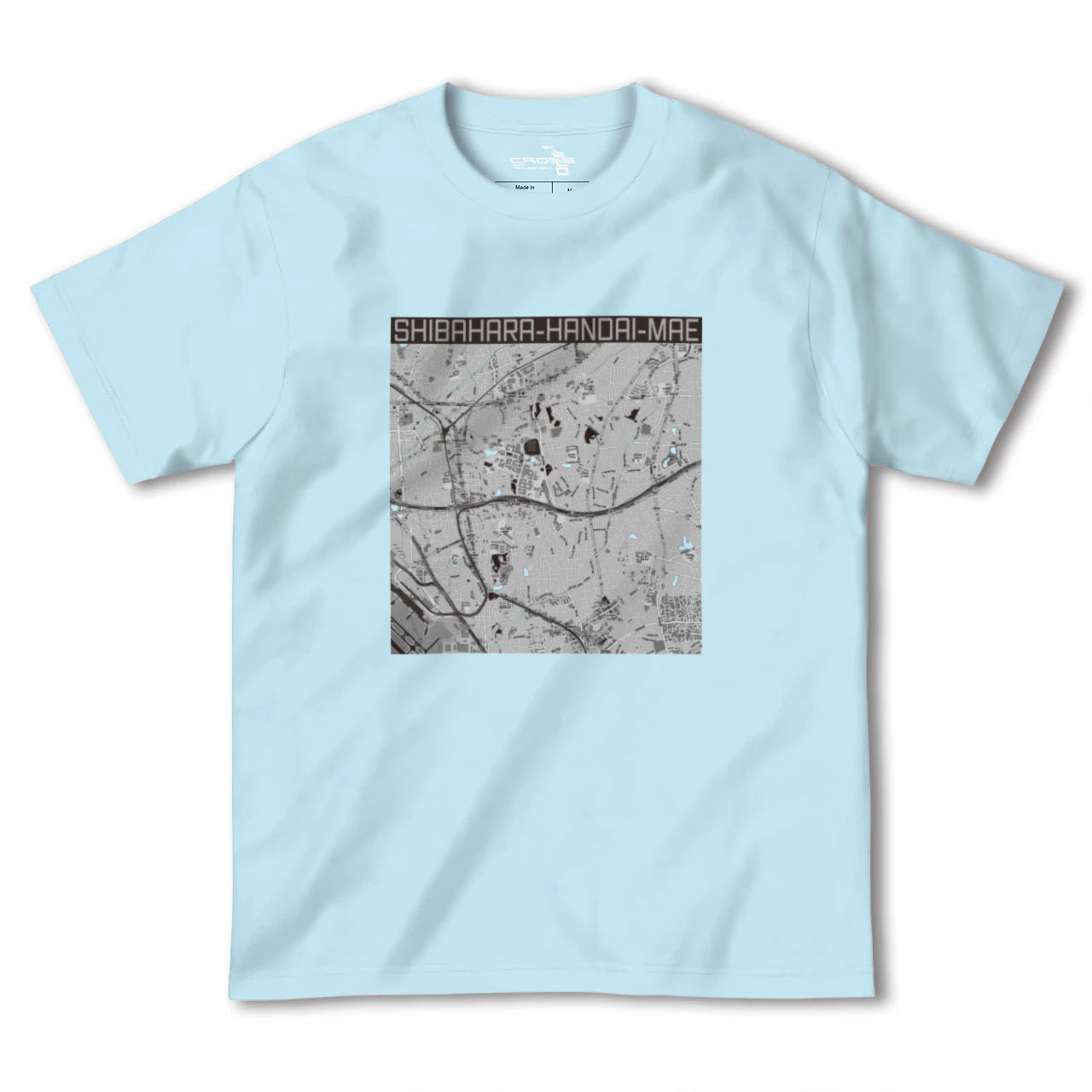 【柴原阪大前(大阪府)】地図柄ヘビーウェイトTシャツ