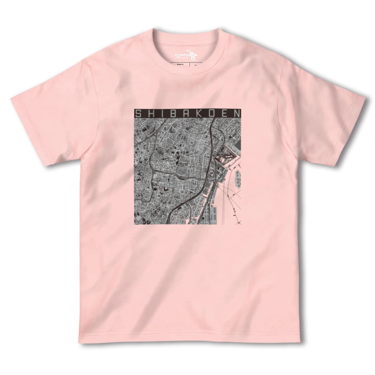 【芝公園(東京都)】地図柄ヘビーウェイトTシャツ