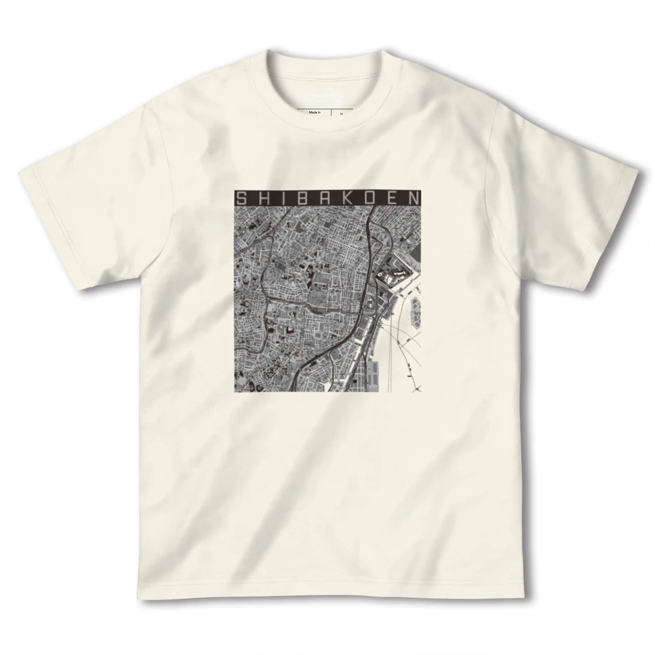 【芝公園(東京都)】地図柄ヘビーウェイトTシャツ