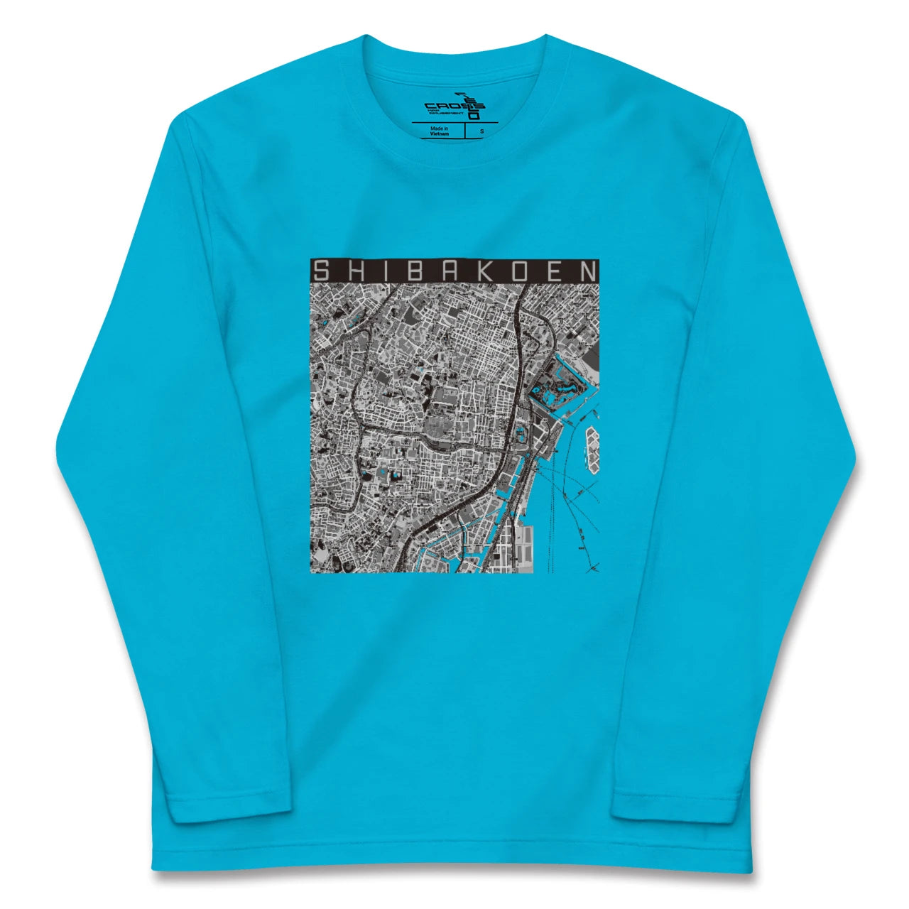 【芝公園(東京都)】地図柄ロングスリーブTシャツ