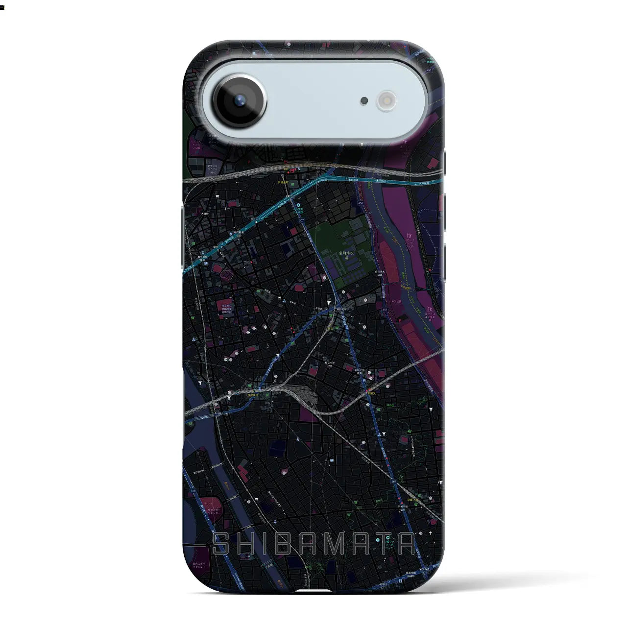 【柴又(東京都)】地図柄iPhoneケース(バックカバータイプ)