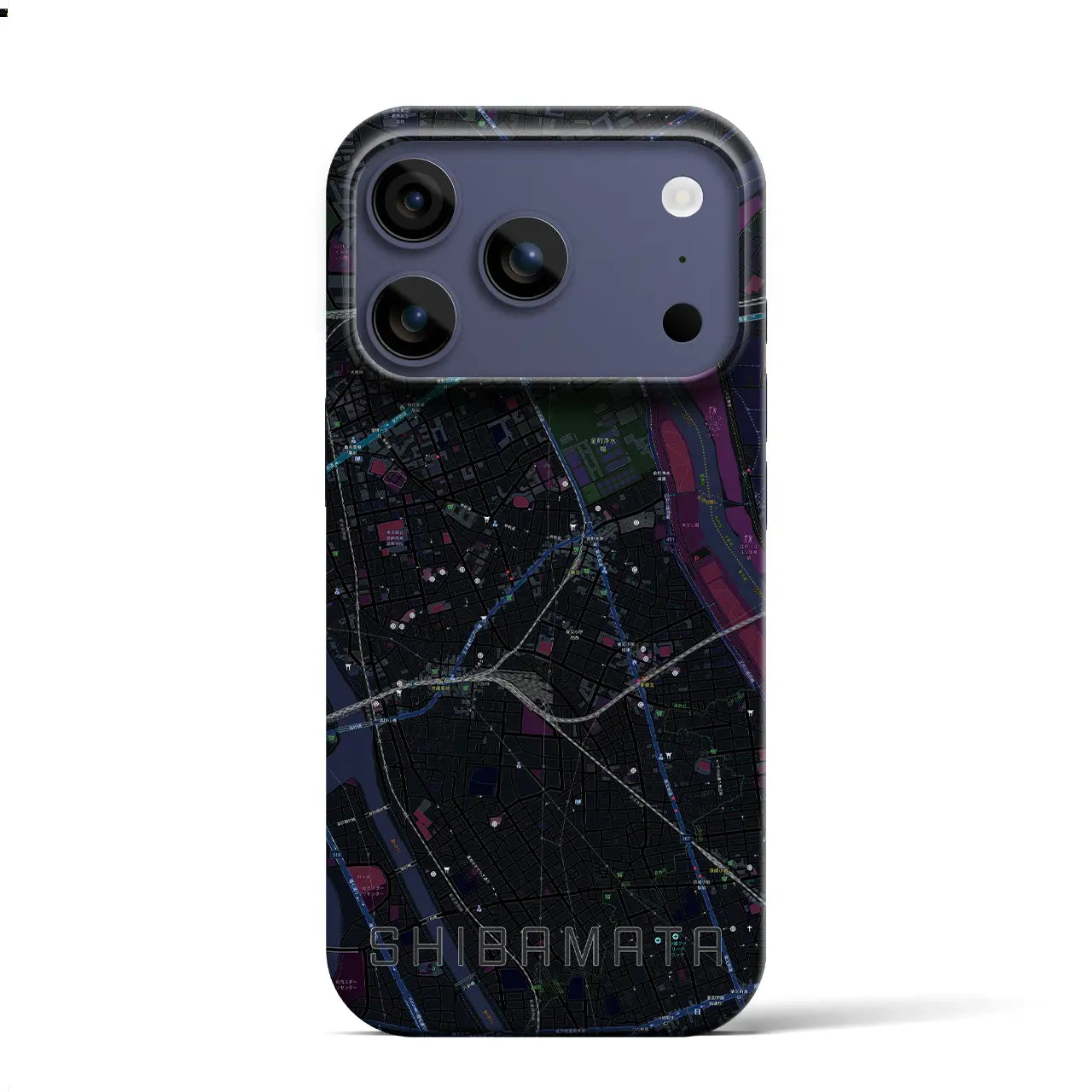 【柴又(東京都)】地図柄iPhoneケース(バックカバータイプ)