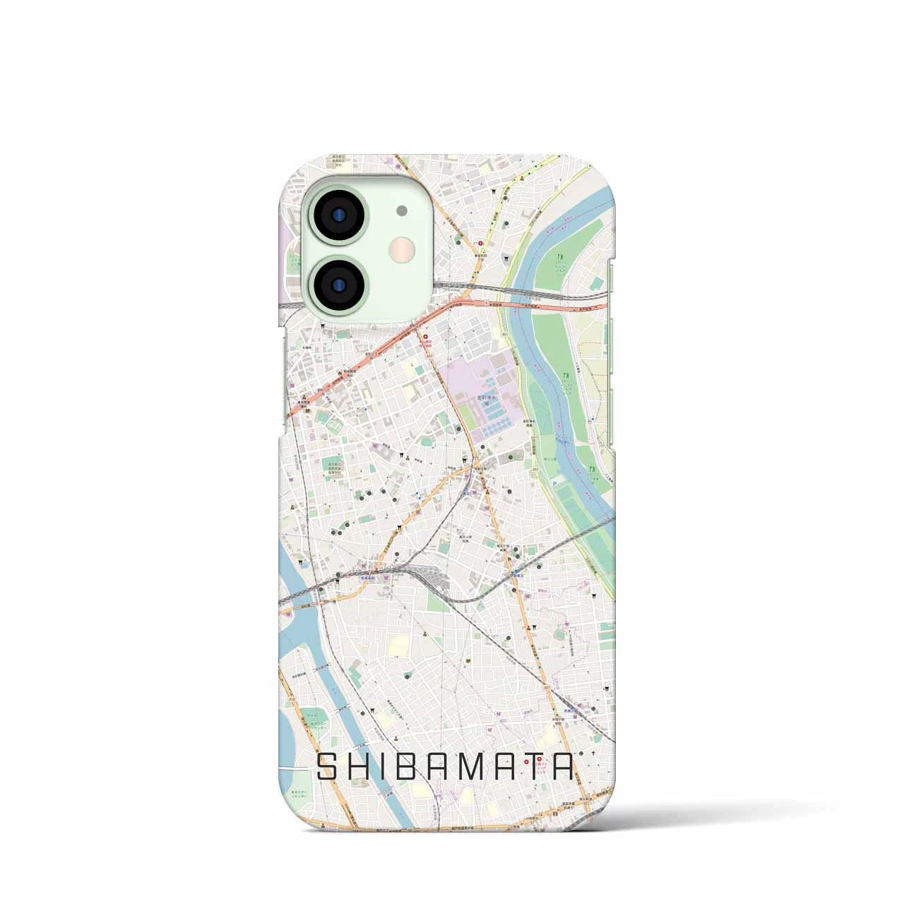【柴又(東京都)】地図柄iPhoneケース(バックカバータイプ)