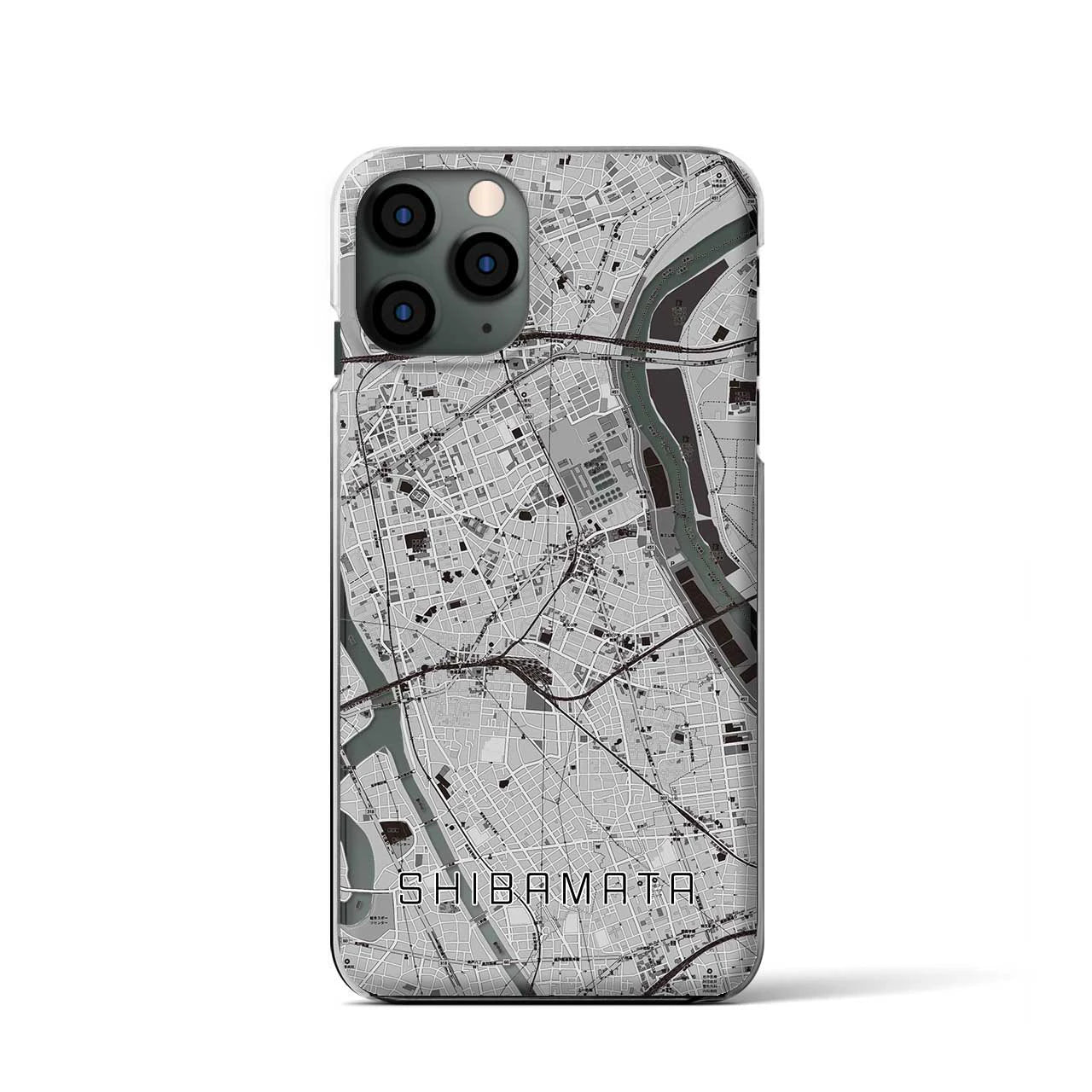 【柴又(東京都)】地図柄iPhoneケース(クリアタイプ)